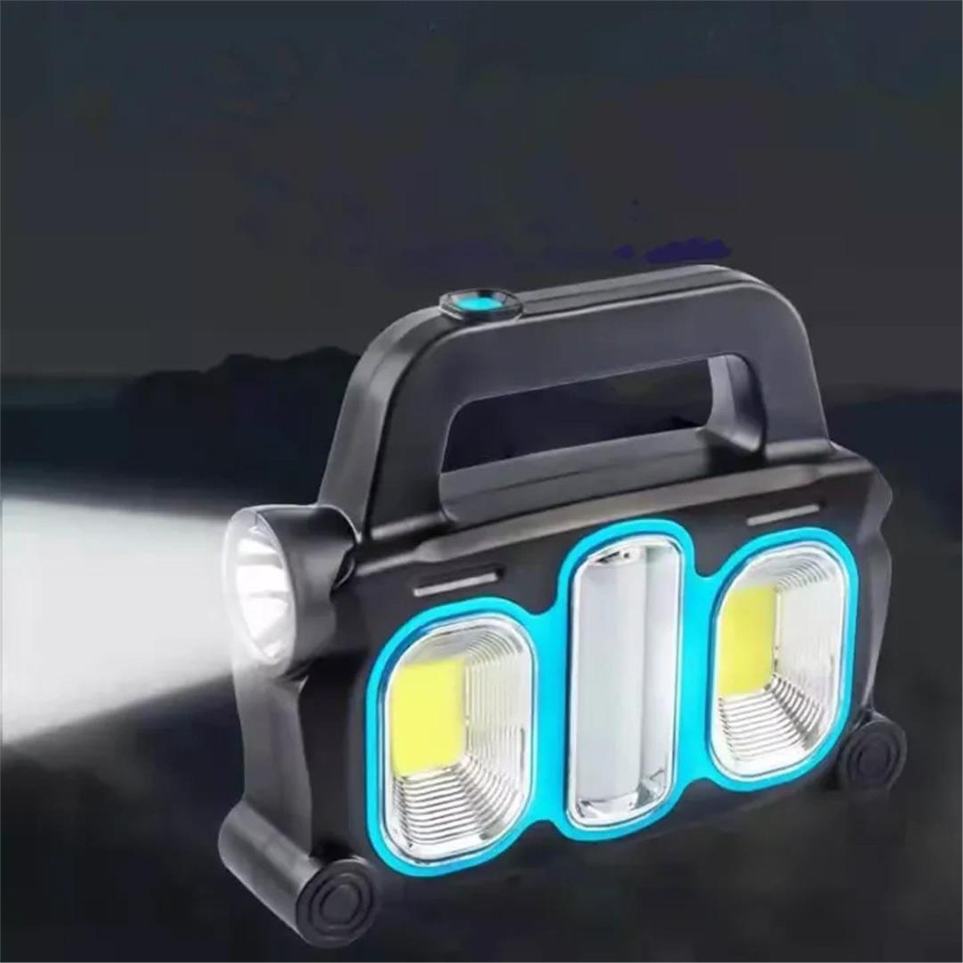 Powermaster PowerMaster HB-6168 COB LED'li Solarlı 3 Kademeli USB Powerbank'li Şarjlı Işıldak Fener - Fener ve Işıldaklar