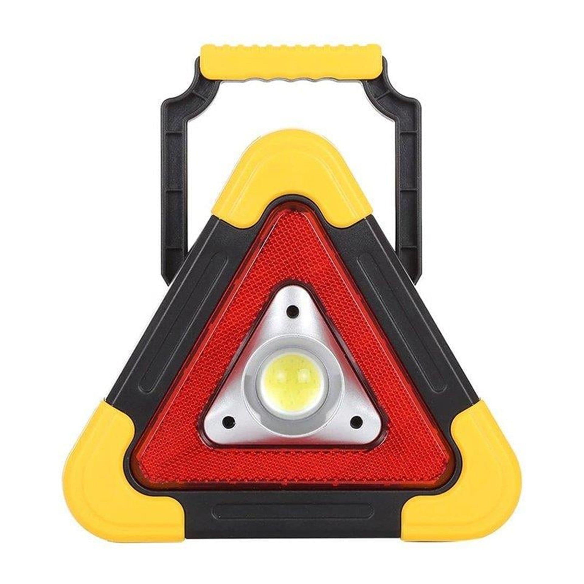 Powermaster Powermaster HB-6609 Solar Şarjlı 500 Lümen Çok Fonksiyonlu Üçgen Reflektör Işıklı İkaz Lambası - Led Ampul Aydınlatma