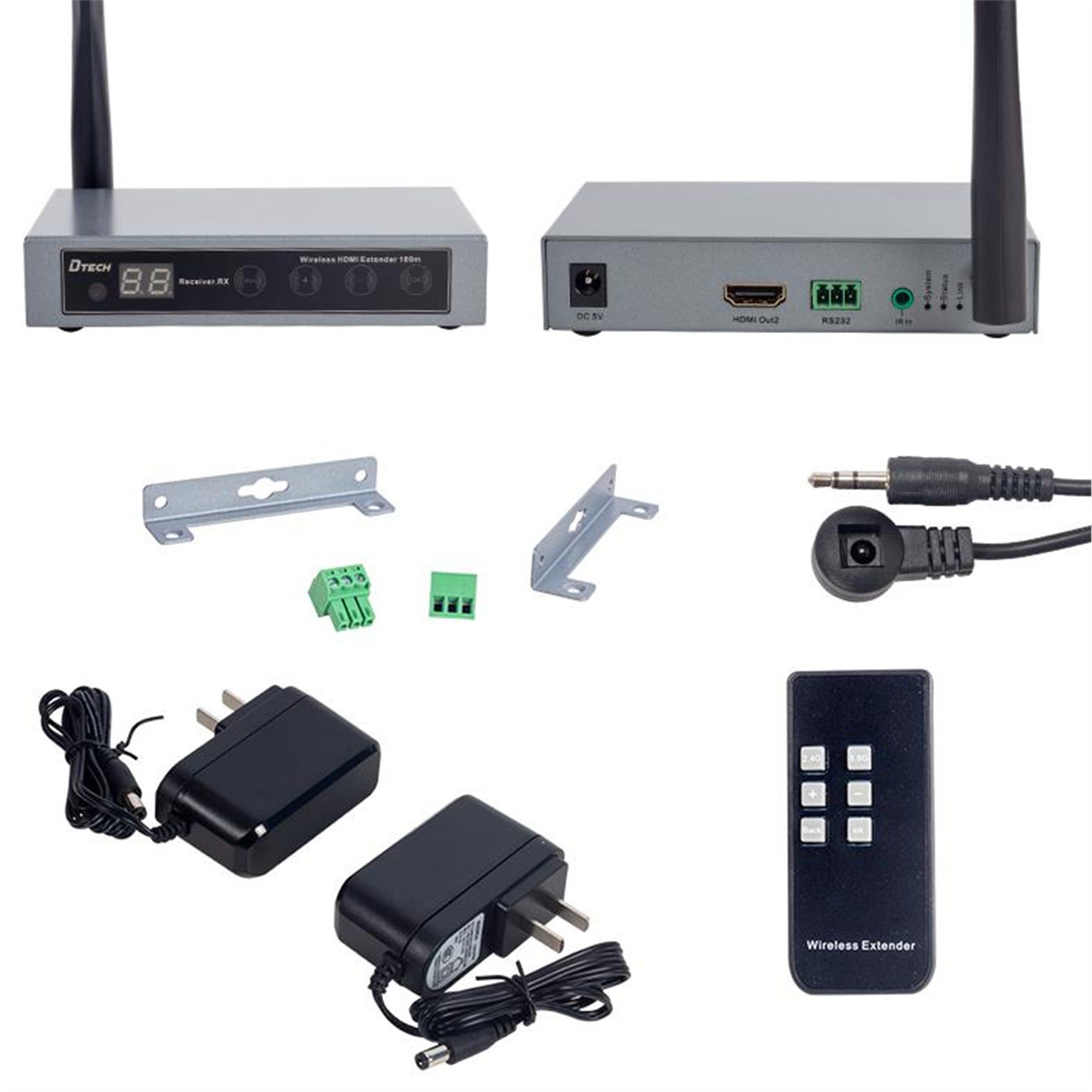 Powermaster Powermaster HDMI Kablosuz Extender 100 Metre Uzatıcı PM-19866 - Çevirici Dağıtıcı