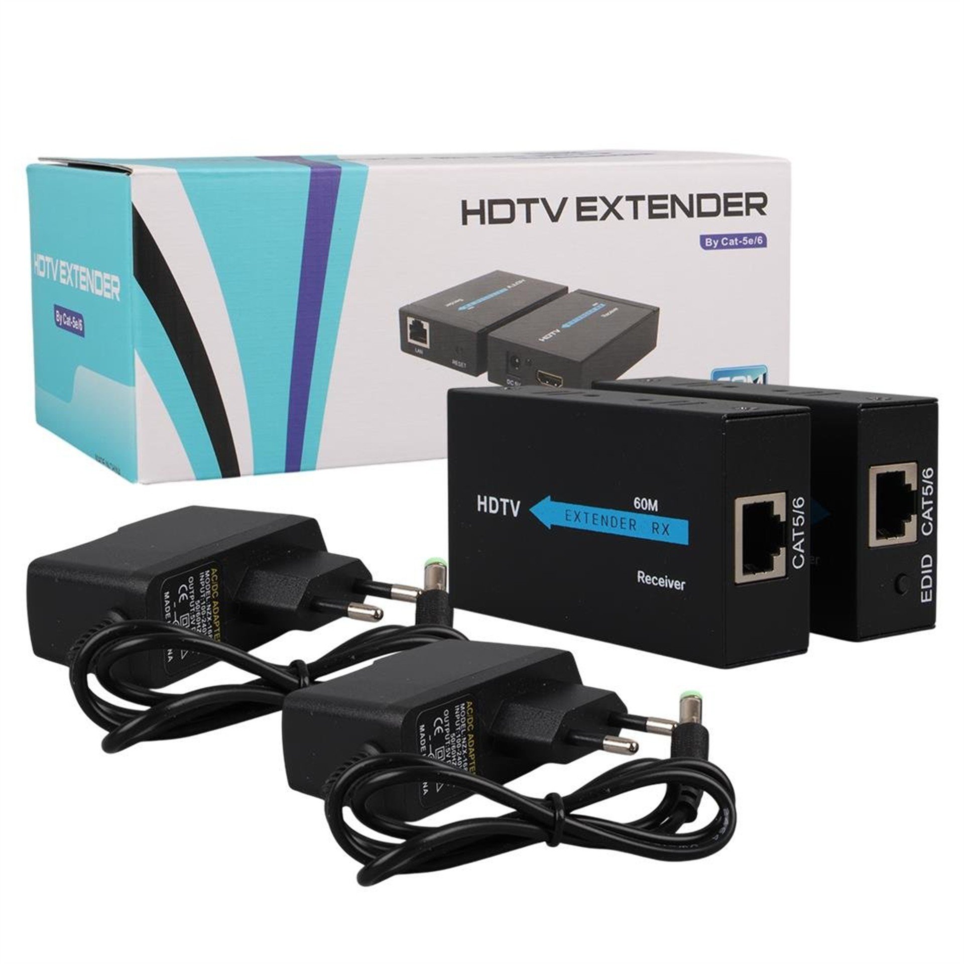 Powermaster Powermaster HDMI To Cat5-Cat6 Extender 60 Metre Uzatıcı  PM-18232 - Çevirici Dağıtıcı