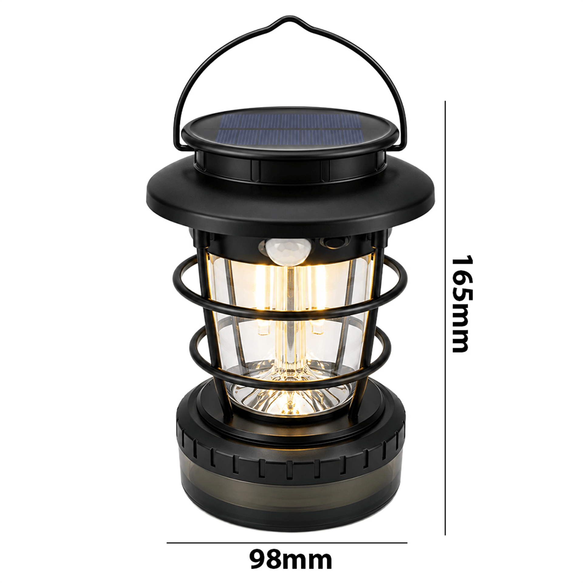 Powermaster Powermaster HOP-8819 Solar Güneş Panelli Sensörlü Kamp Lambası (Filament + SMD + RGB Şerit) - Aydınlatma Diğer