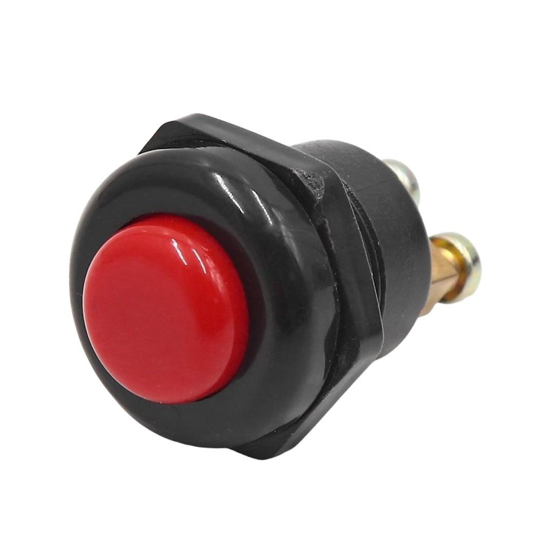 Powermaster PowerMaster IC-180A-1 22mm Plastik 2P Marş Korna Butonu Kırmızı - Fiş - Jack - Şase - Buton - Konnektör