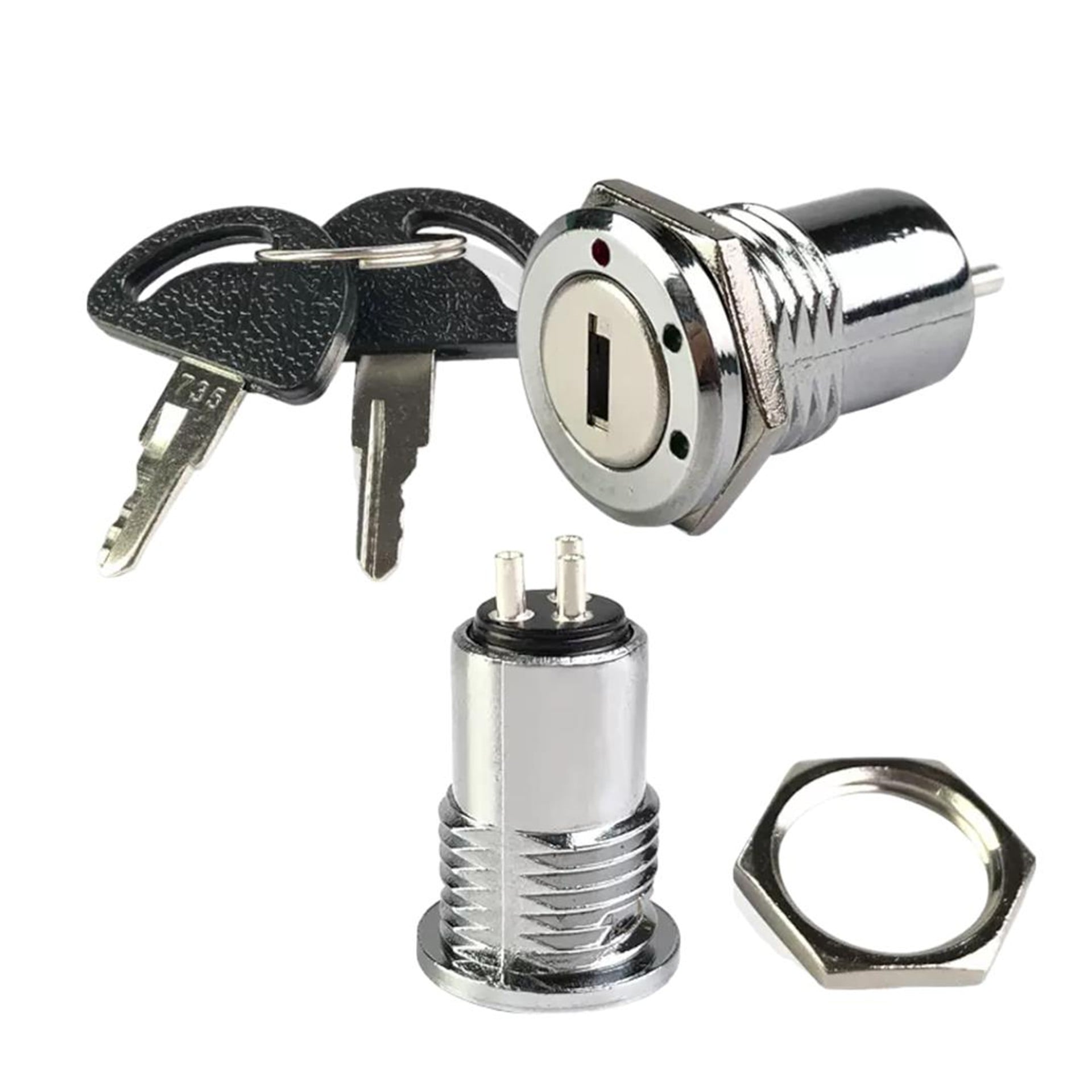 Powermaster PowerMaster IC-195B Anahtarlı Switch 3 Kademeli 16mm - Fiş - Jack - Şase - Buton - Konnektör