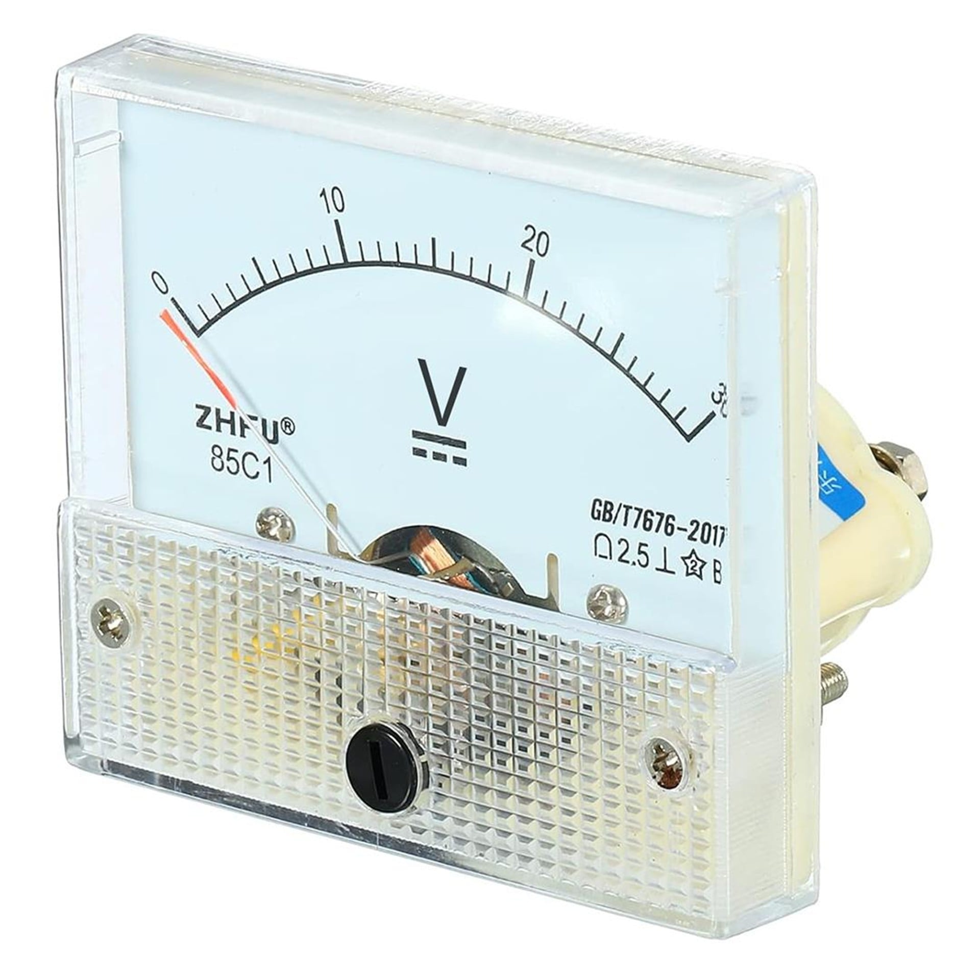Powermaster PowerMaster IC-230A 0-30V DC Analog Voltaj Gerilim Metre Gösterge 56x64x57mm - Muhtelif Elektronik Malzeme
