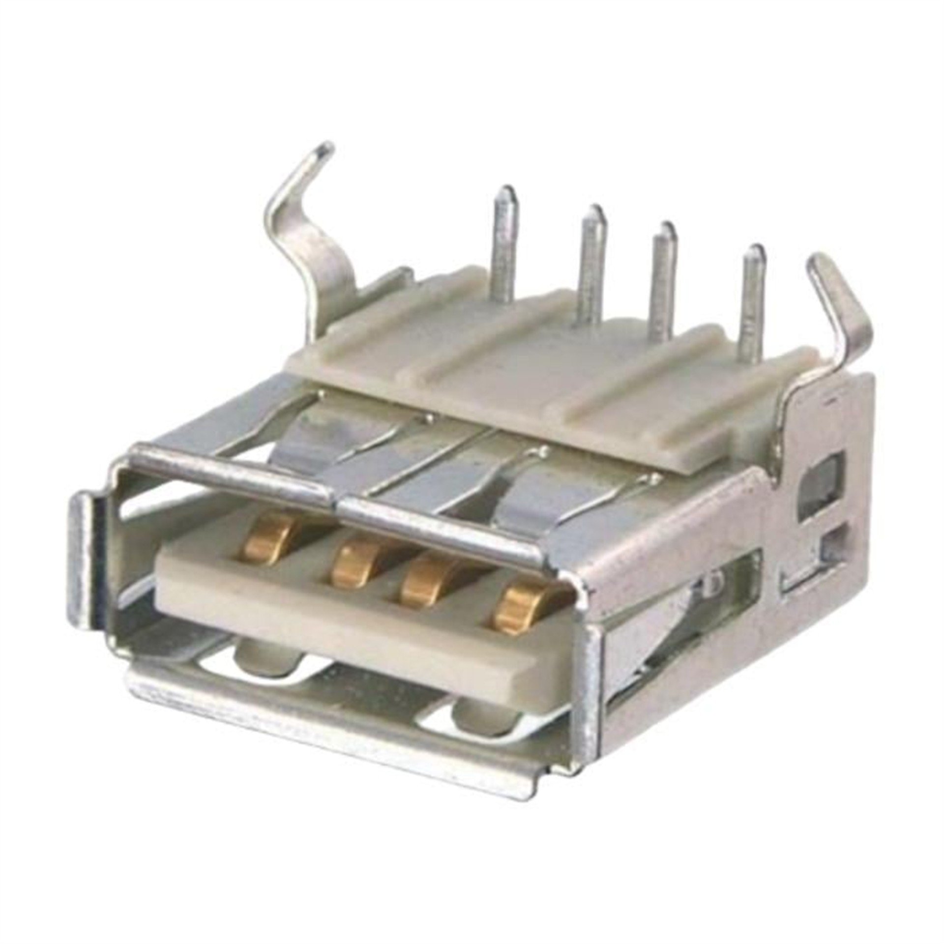 Powermaster Powermaster IC-265 USB A Tip 90° Dişi Şase Konnektör - Fiş - Jack - Şase - Buton - Konnektör