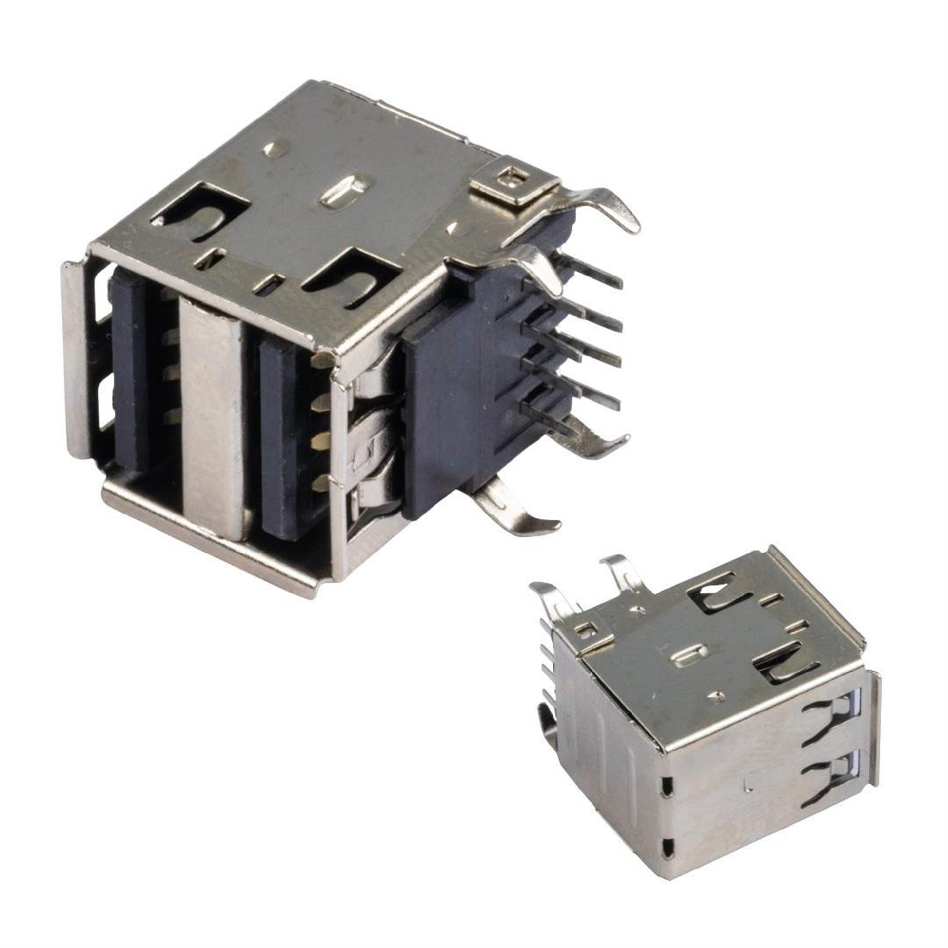 Oem PowerMaster IC-265E USB 2.0 Şase A Dişi İkili Dik Montaj 8 Pin Oto Teyp USB - Fiş - Jack - Şase