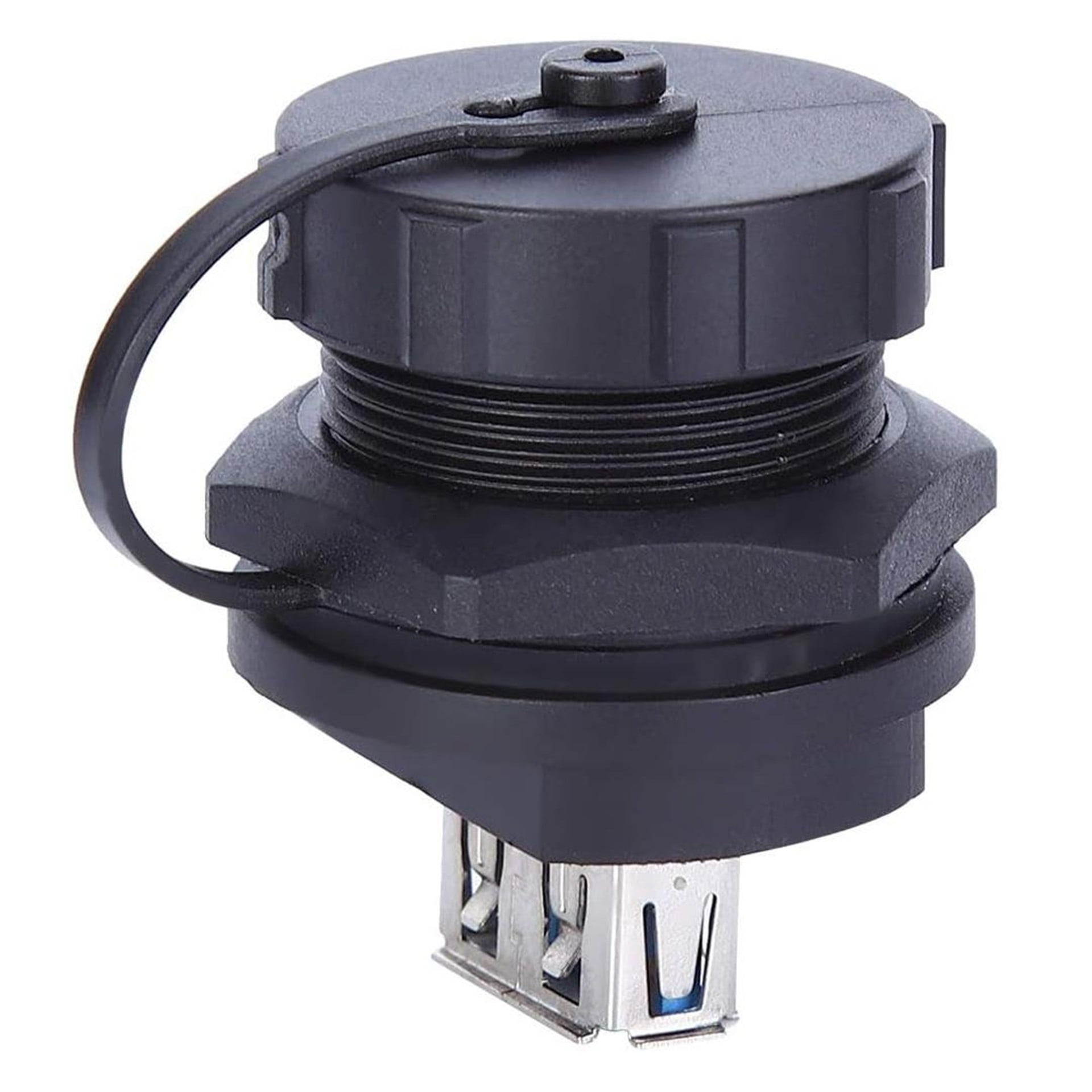 Powermaster PowerMaster IC-265W USB 3.0 Şase Pano Tipi Su Geçirmez Konnektör (Çift Taraflı Dişi) - Fiş - Jack - Şase - Buton - Konnektör