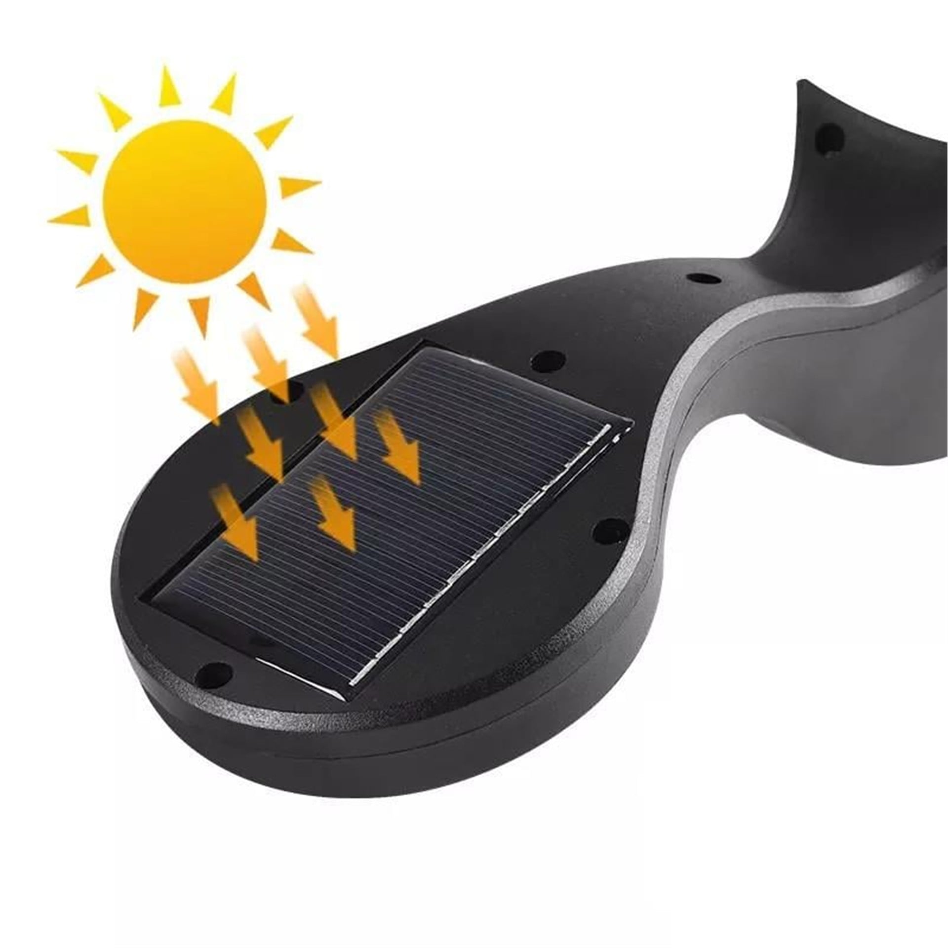 Powermaster Powermaster JX-655A Hareket Sensörlü 3 Modlu Cob Ledli Solar Sokak Duvar Lambası - Ledli Lambalar