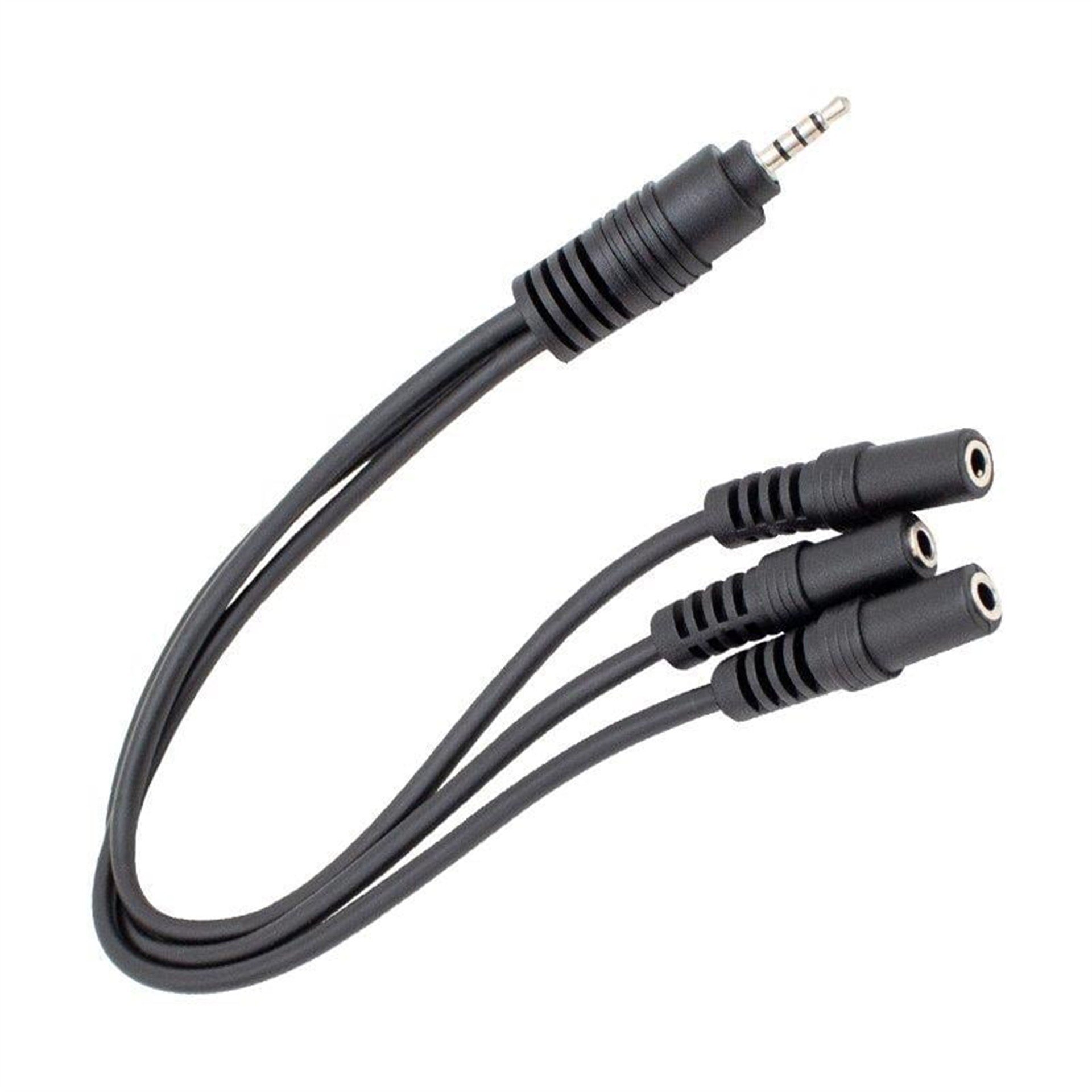 Powermaster Powermaster Kulaklık Mikrofon Çoklayıcı 3 Port 3.5 Mm Splitter Çevirici Dönüştürücü Adaptör PM-4871 - Çevirici Dağıtıcı