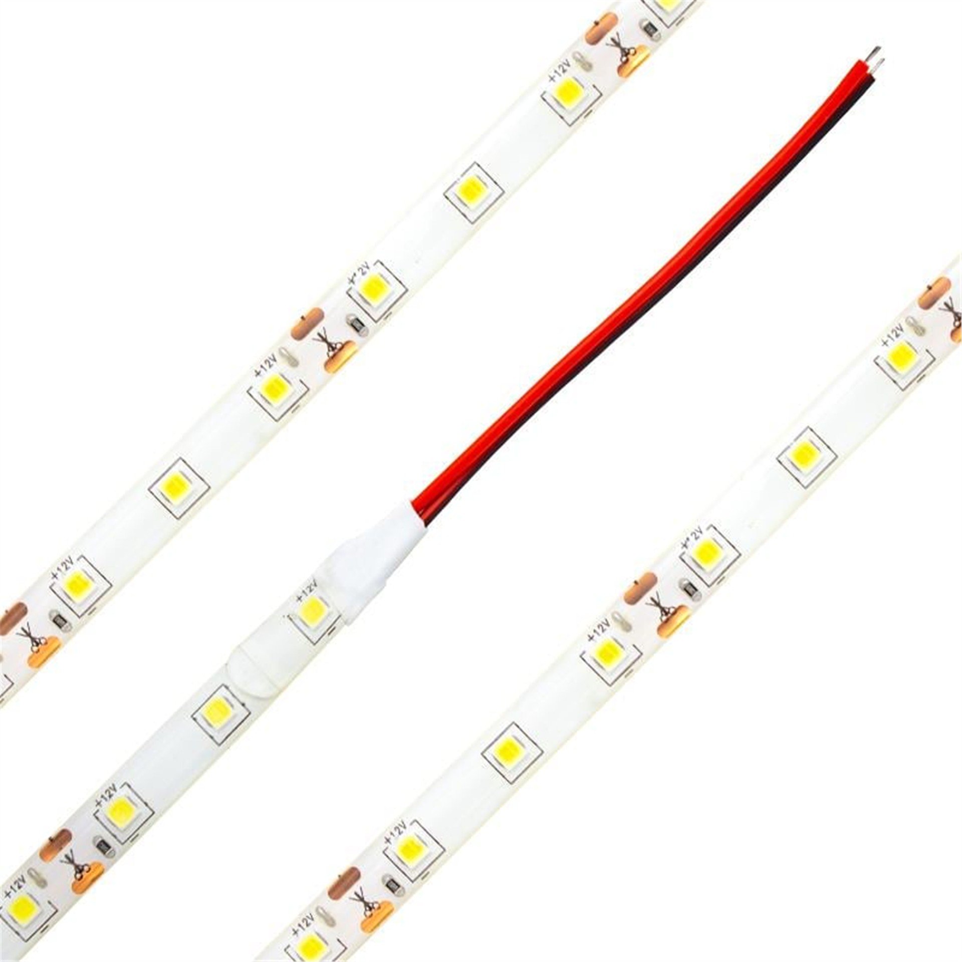 Powermaster Powermaster Led Şerit 3 Çipli Beyaz Dış Mekan Silikonlu 60 LED 5 Metre (4040) - Şerit Ledler