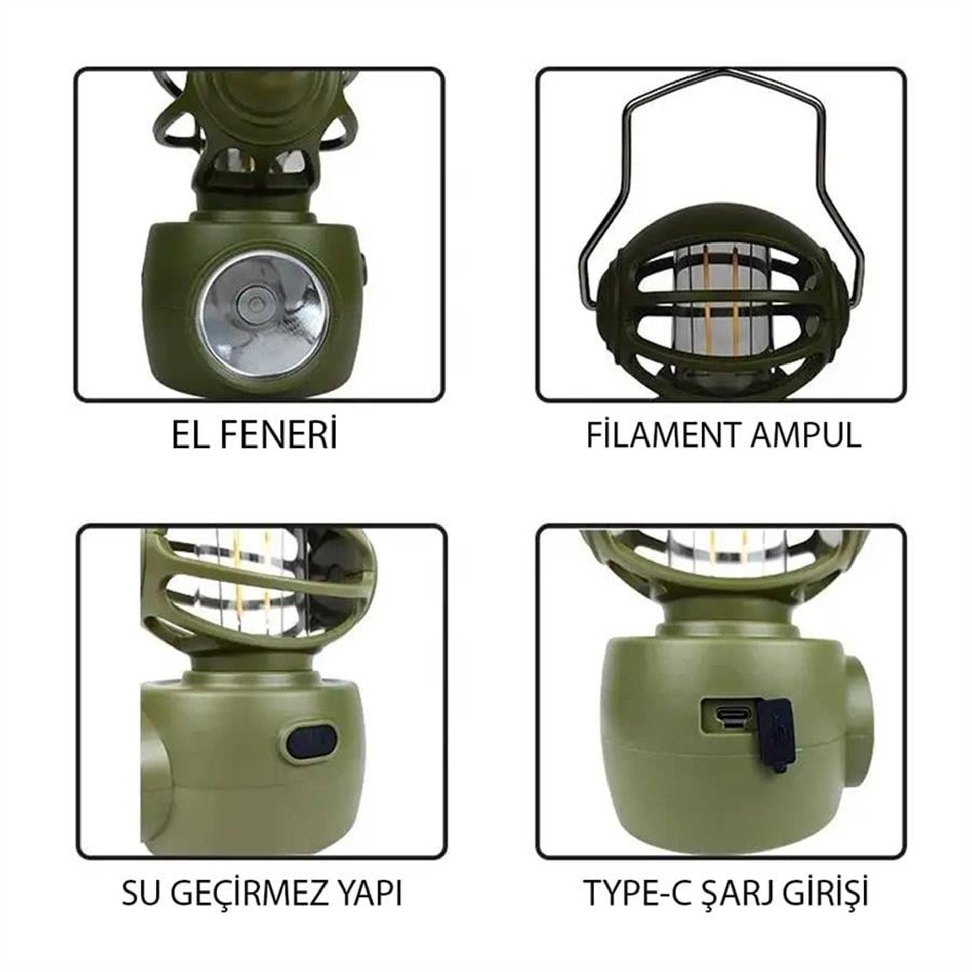 Powermaster Powermaster LF-3328B 30Watt Kamp Lambası - Fener ve Işıldaklar