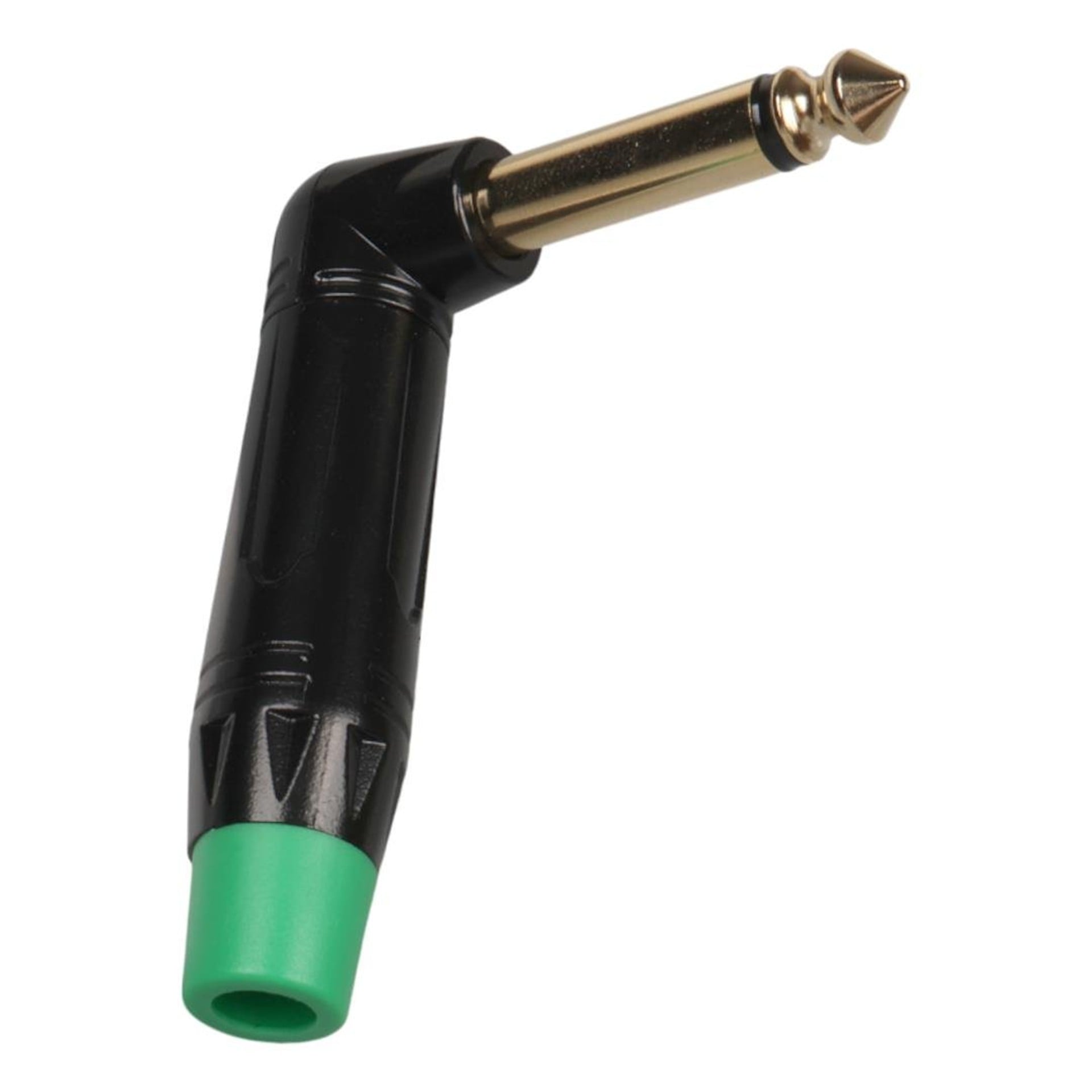 Powermaster PowerMaster LTP2RC 6.3mm Mono L-Tipi Metal Gövde Gitar Altın Kaplama Jack - Fiş - Jack - Şase - Buton - Konnektör