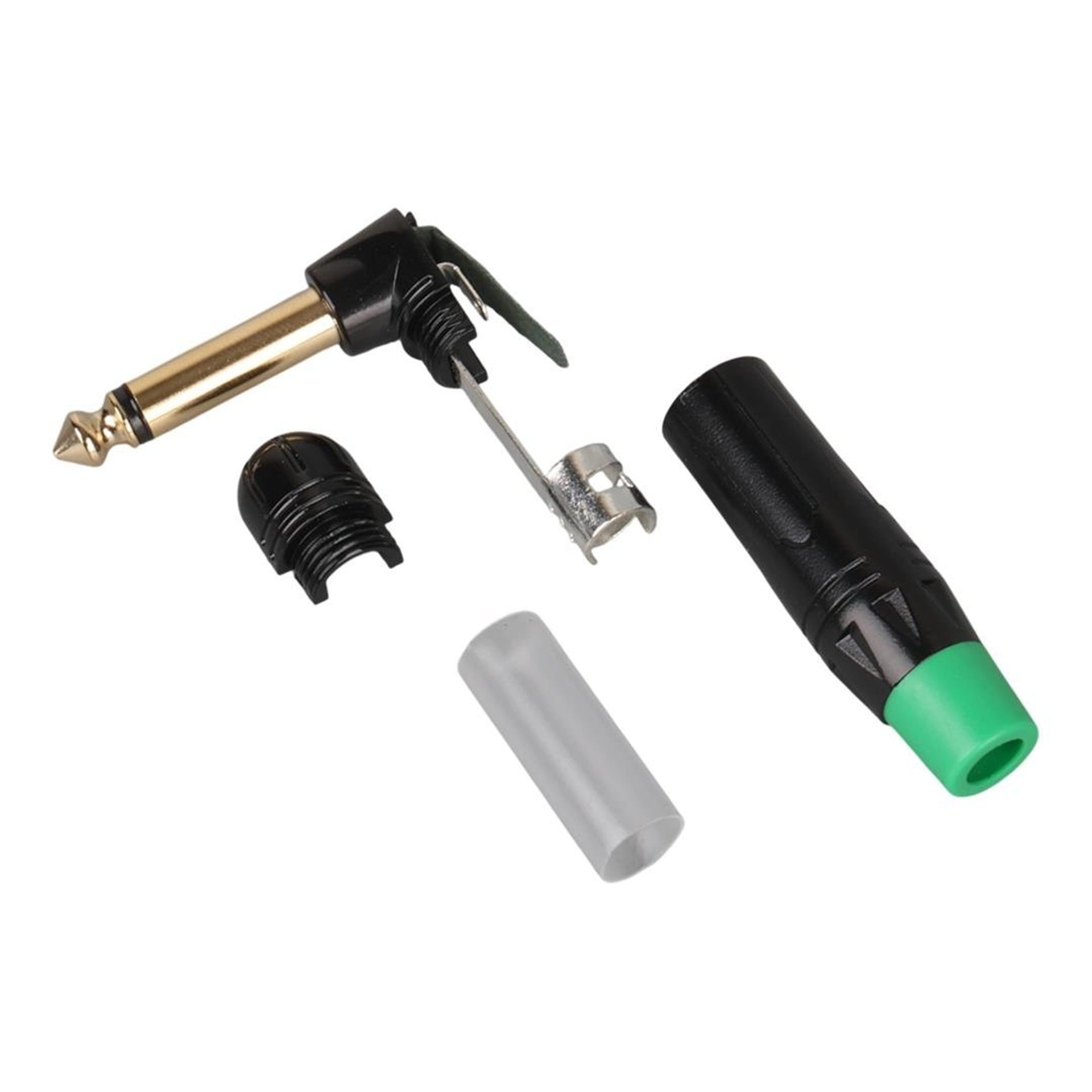 Powermaster PowerMaster LTP2RC 6.3mm Mono L-Tipi Metal Gövde Gitar Altın Kaplama Jack - Fiş - Jack - Şase - Buton - Konnektör