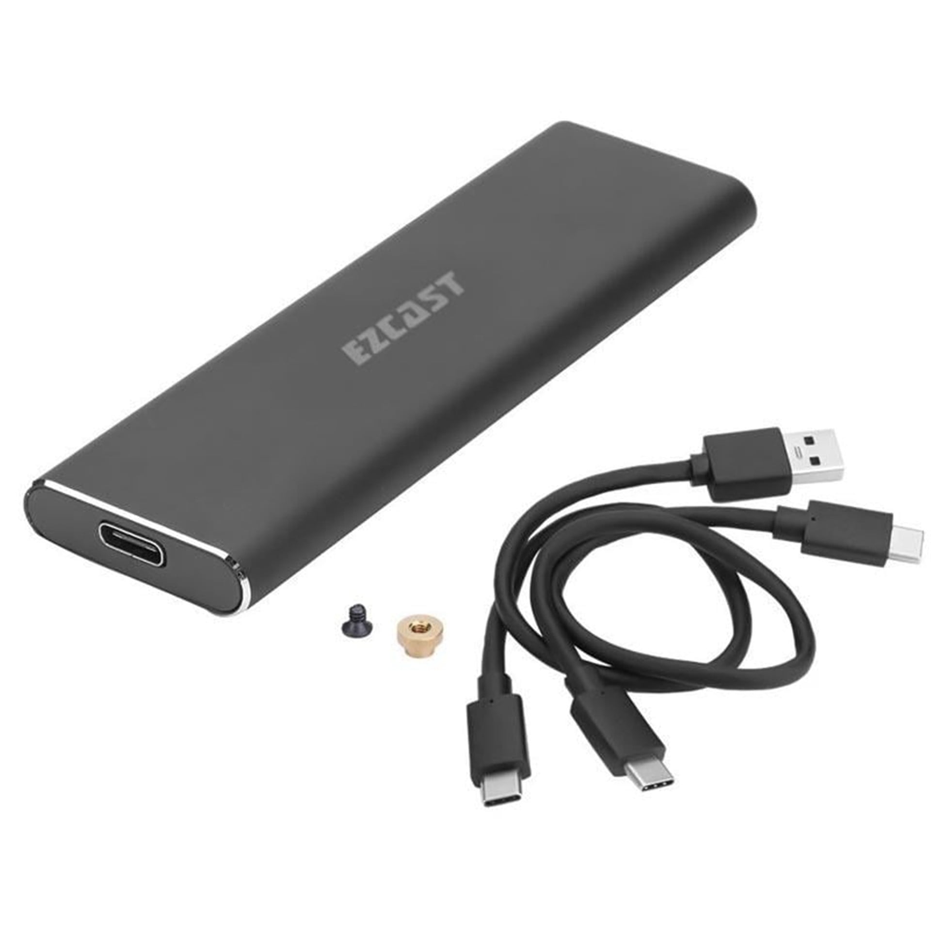 Powermaster Powermaster M.2 Nvme SSD Destekli USB 3.1 Type-C SSD Harddisk Kutusu Sabit Sürücü Muhafazası - Harddisk Kutusu