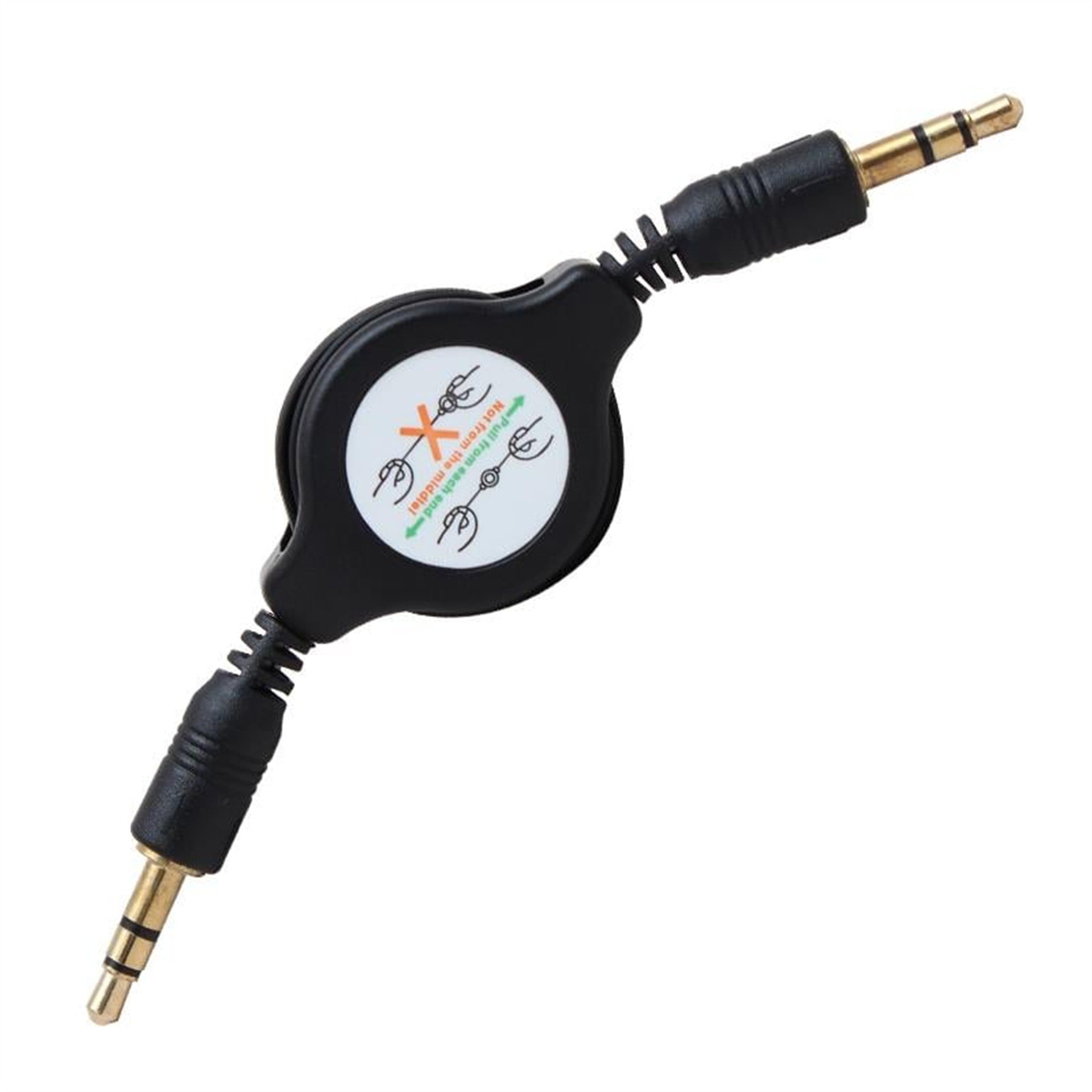 Powermaster Powermaster Makaralı 3.5 Mm Stereo Erkek-Erkek Kablo - RCA-Ses Kabloları