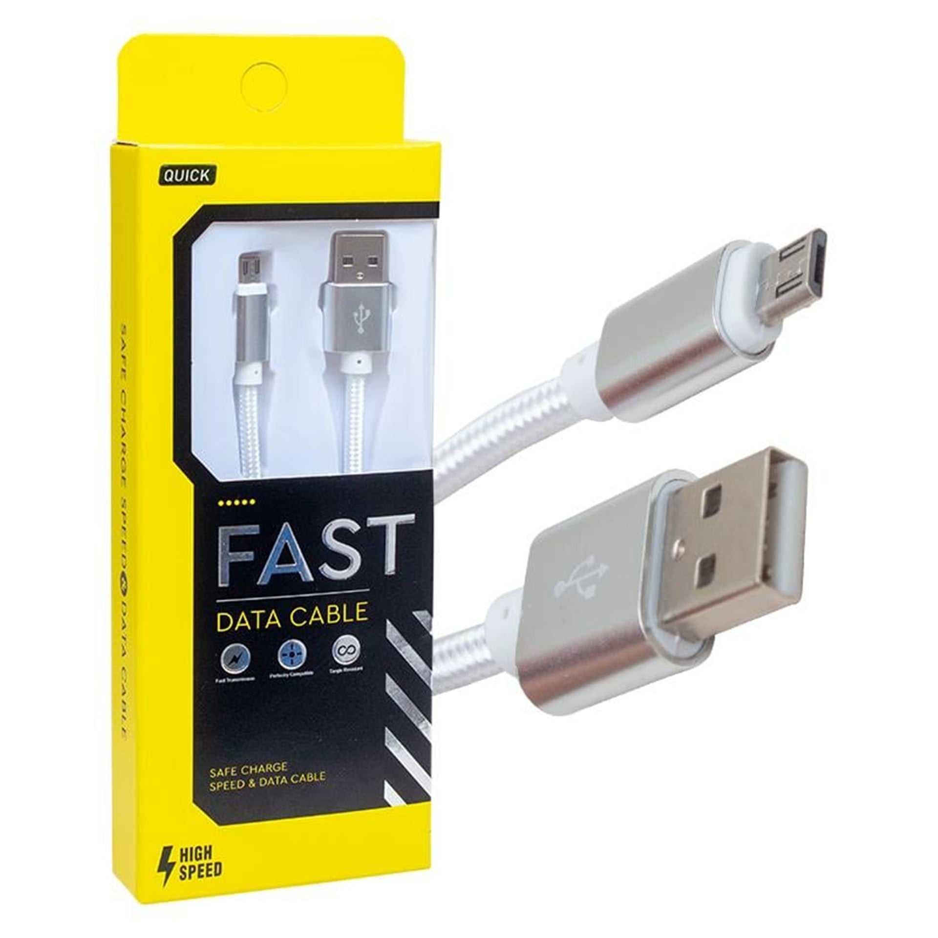 Powermaster Powermaster Metal Örgülü Micro USB Şarj Data Kablosu - Data-Şarj Kabloları