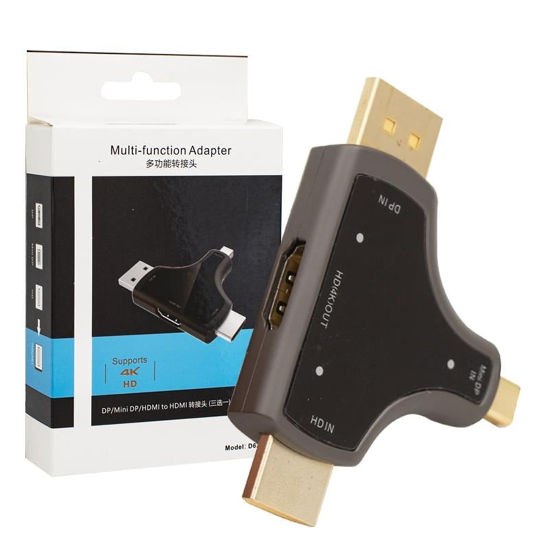 Powermaster Powermaster Mini DP+DP+HDMI To HDMI 4K Çevirici - Çevirici Dağıtıcı