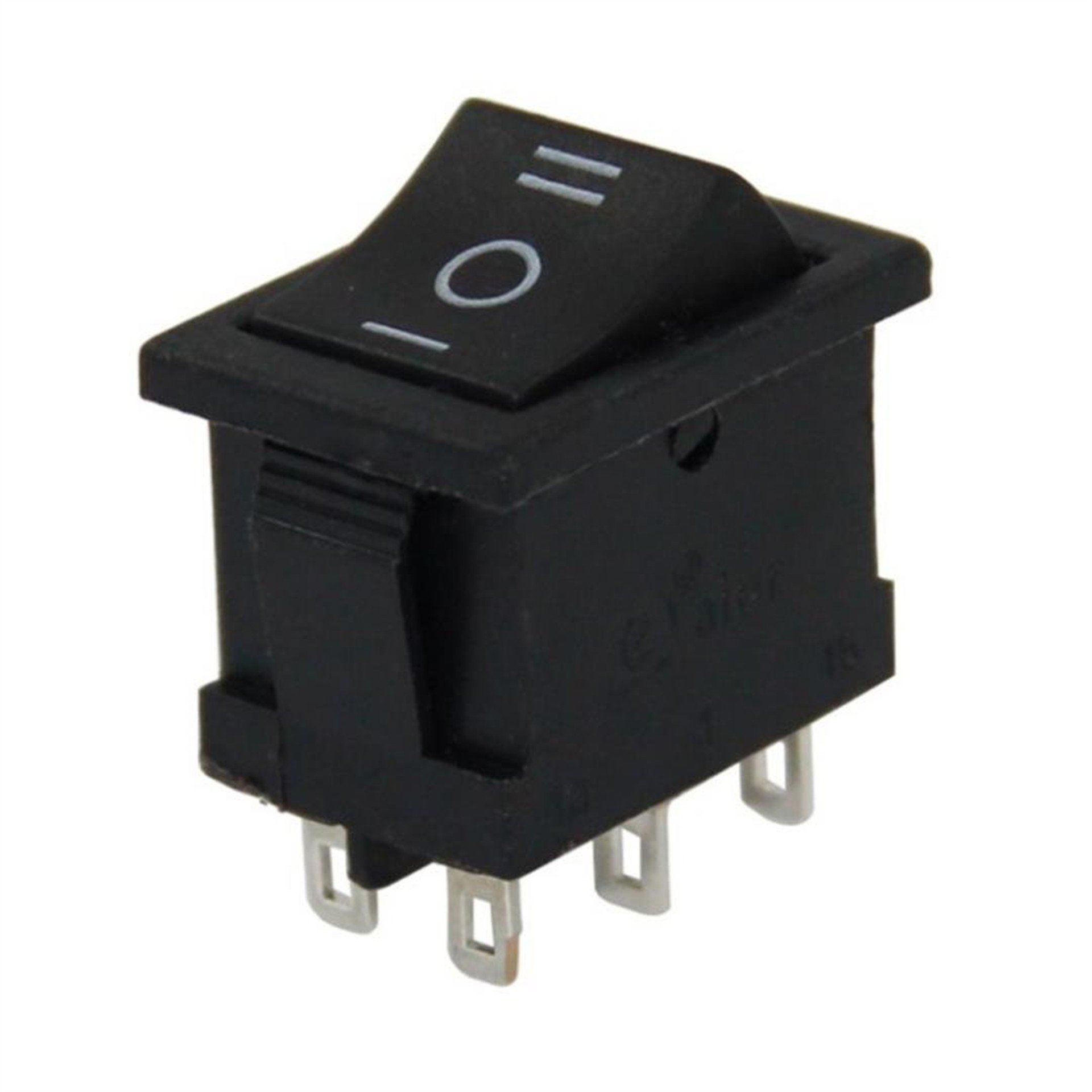 Oem PowerMaster Mini Işıksız Anahtar 6P ON-OFF-ON 6P IC-123-6 - Anahtar Çeşitleri