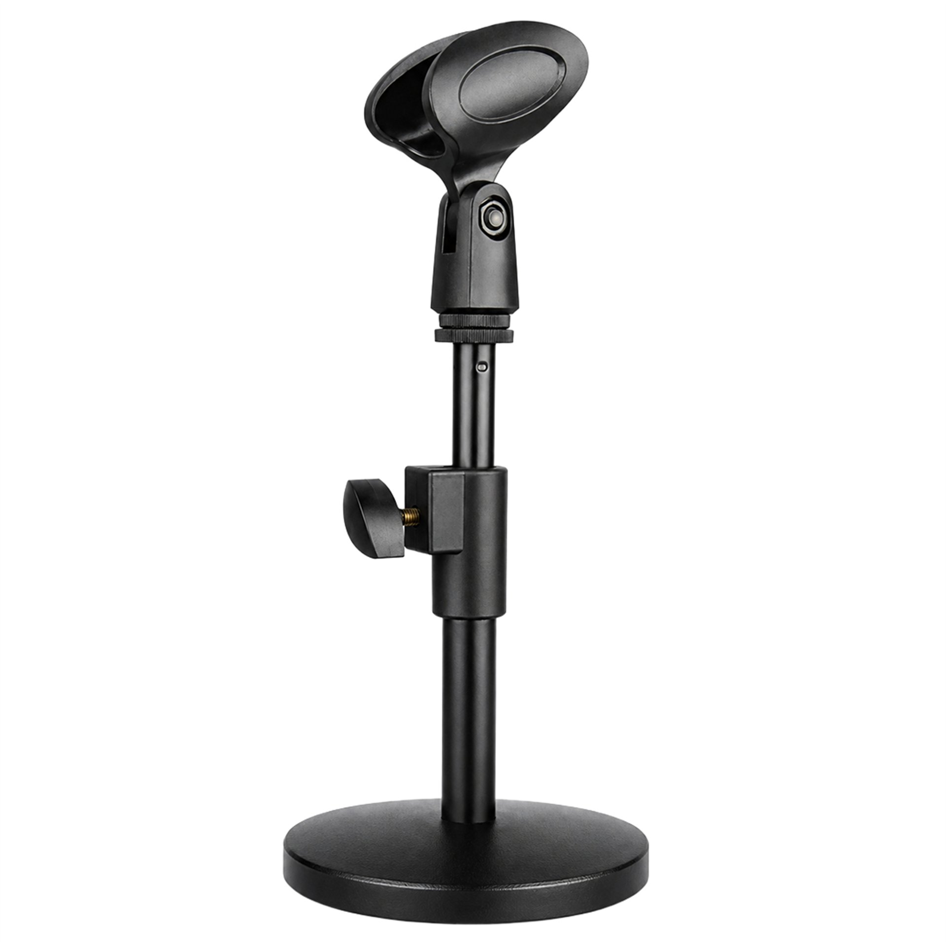 Powermaster Powermaster MS-25 Masa Üstü Mikrofon Tutucu Sehpası 14-25CM Ayarlanabilir Ağır Tabanlı Stand - Cami Mikrofon Sehpası