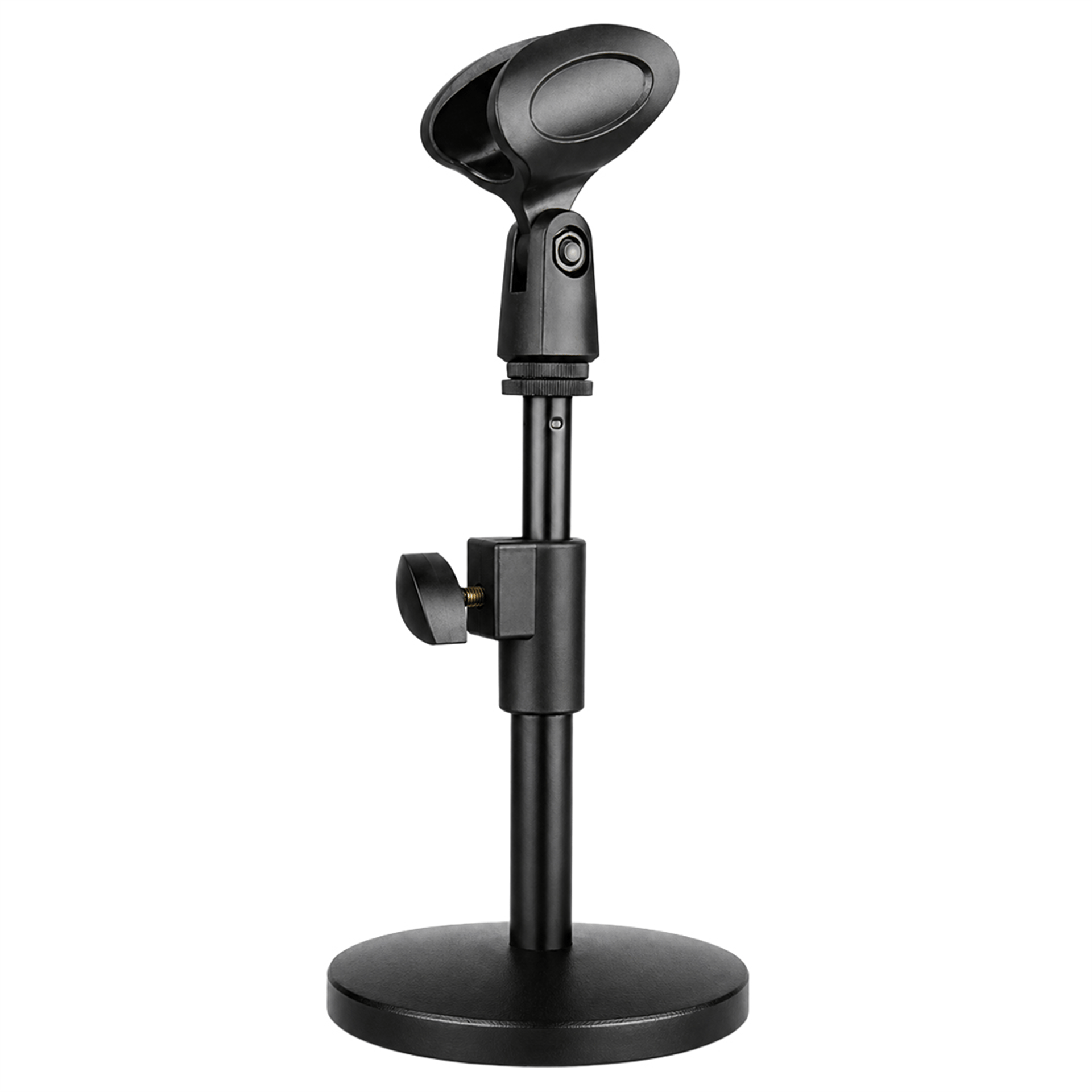 Powermaster Powermaster MS-25 Masa Üstü Mikrofon Tutucu Sehpası 14-25CM Ayarlanabilir Ağır Tabanlı Stand - Cami Mikrofon Sehpası