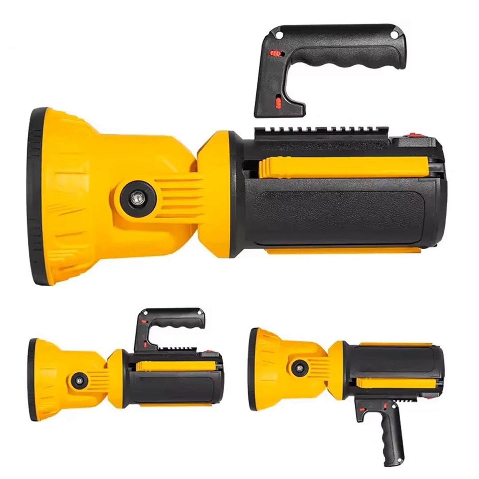 Powermaster PowerMaster MX-W5164-3 Kırmızı Mavi Çakarlı COB Ledli Şarjlı Kamp El Feneri Işıldak - Fener ve Işıldaklar