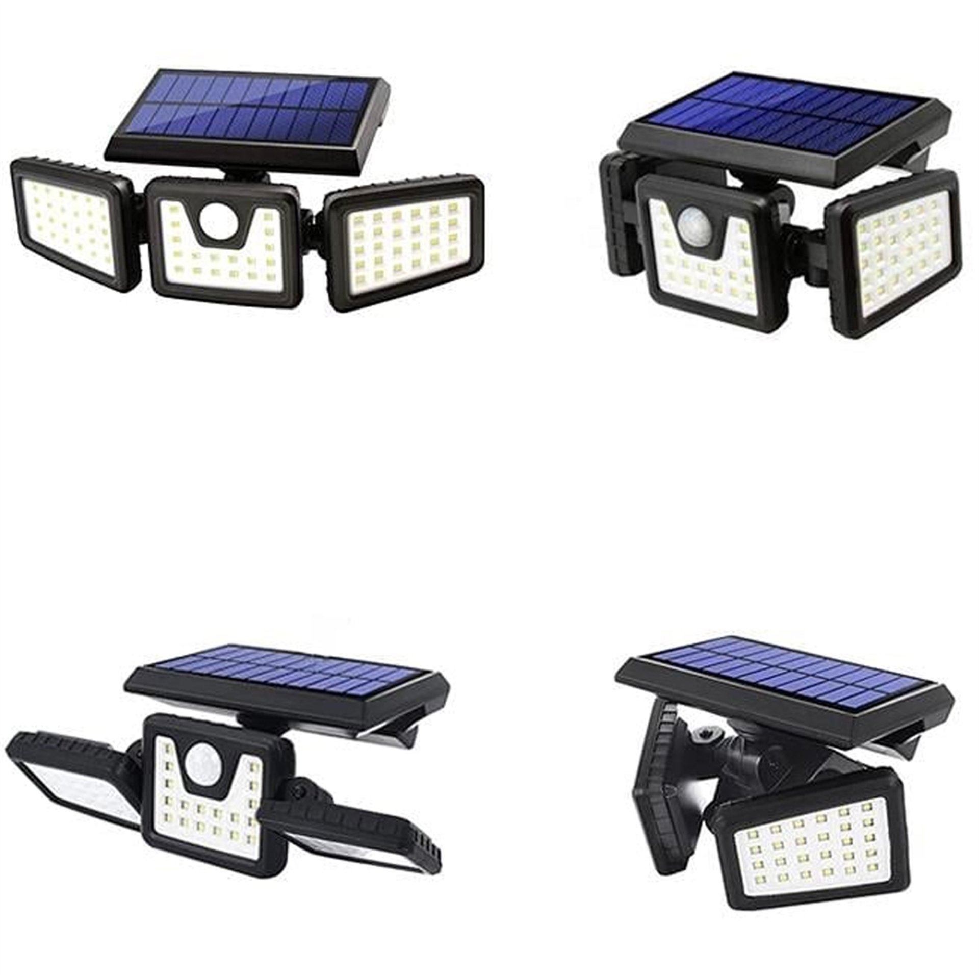Powermaster Powermaster MX-W771A Sensörlü 3 Modlu 74 Ledli Solar Aydınlatmalı Duvar Lambası - Ledli Lambalar