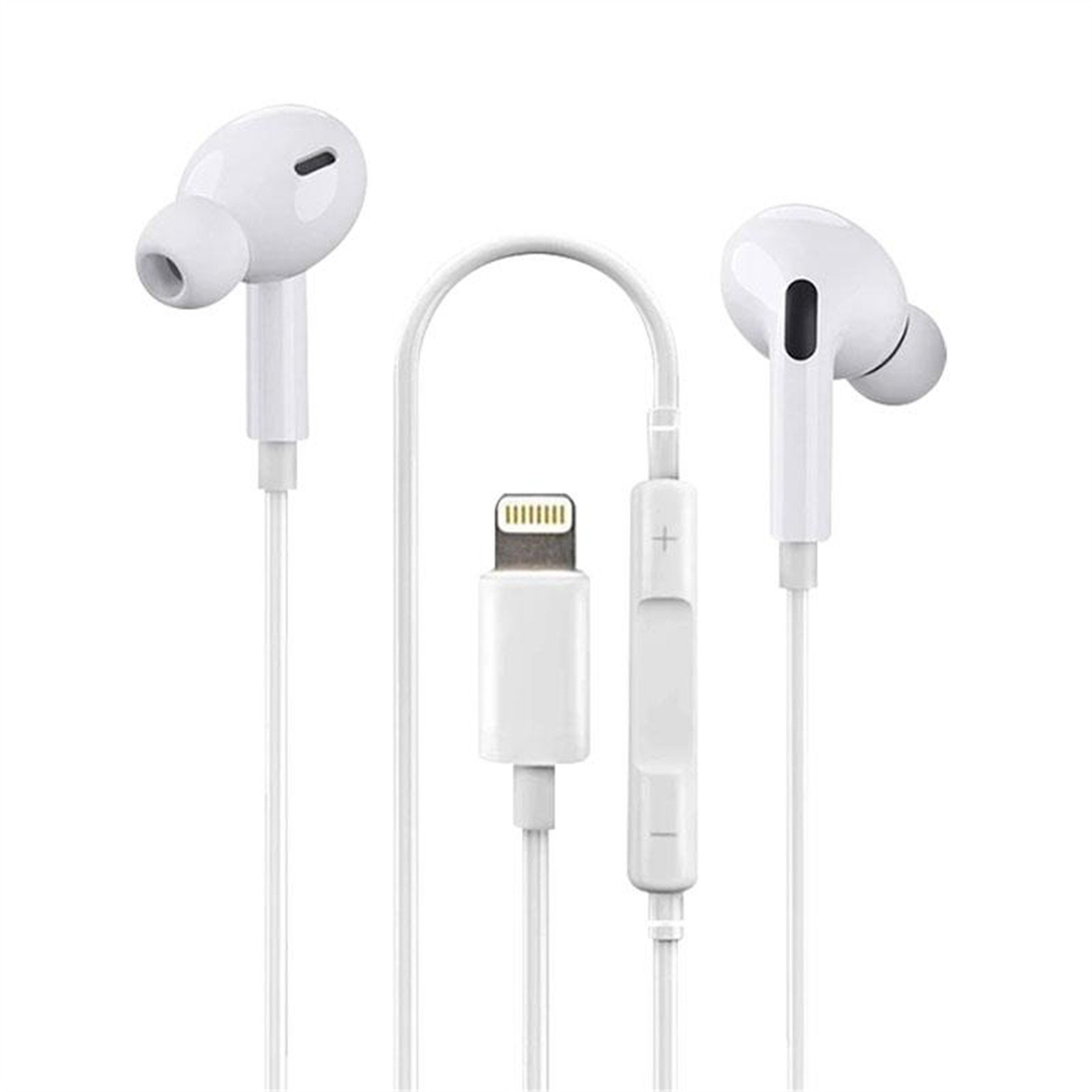 Powermaster Powermaster PG3-7 Lightning 2 in 1 Ekstra Şarj Girişli Mikrofonlu Kulaklık - Telefon Kulaklıkları