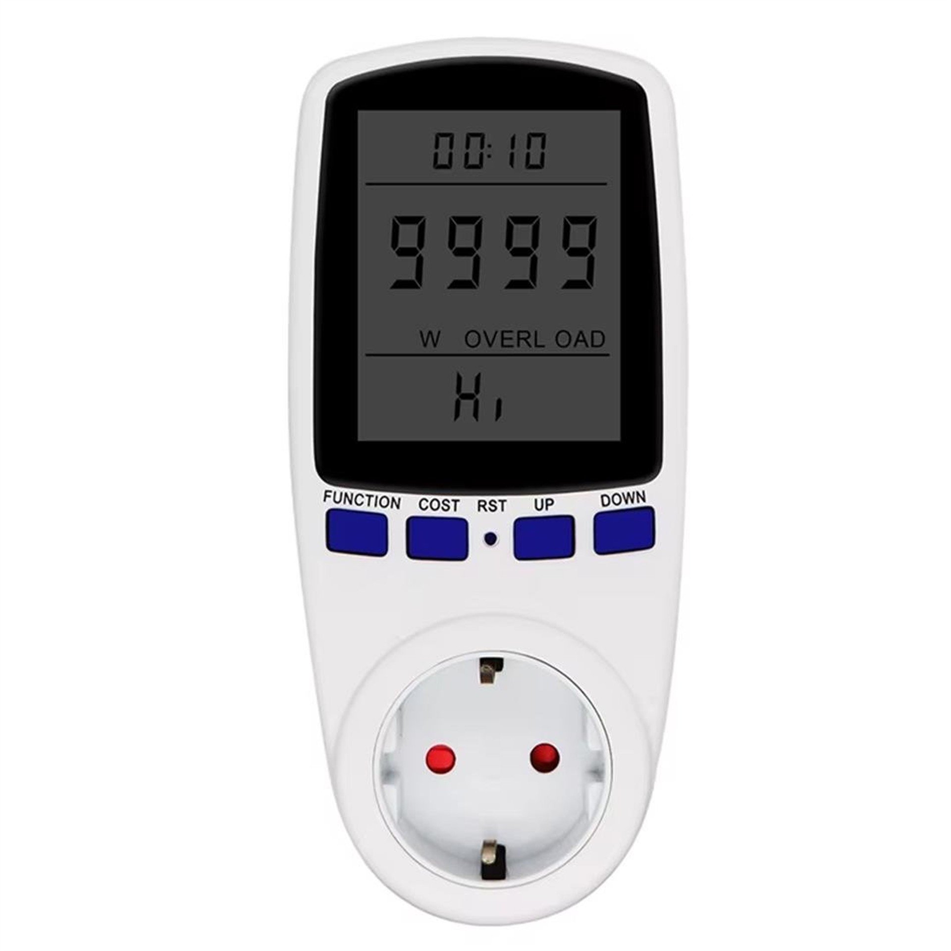 Powermaster Powermaster PM-001 Dijital Wattmetre Elektrik Ölçüm Cihazı (230V-3680W / Maks:16A) - Wattmetre