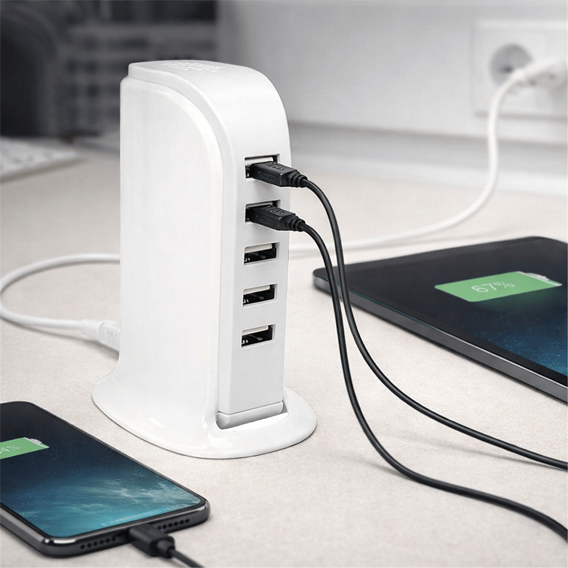 Powermaster PowerMaster PM-11061 Multiplexer 5 Portlu 20W USB Şarj İstasyonu - Küçük Ev Aletleri