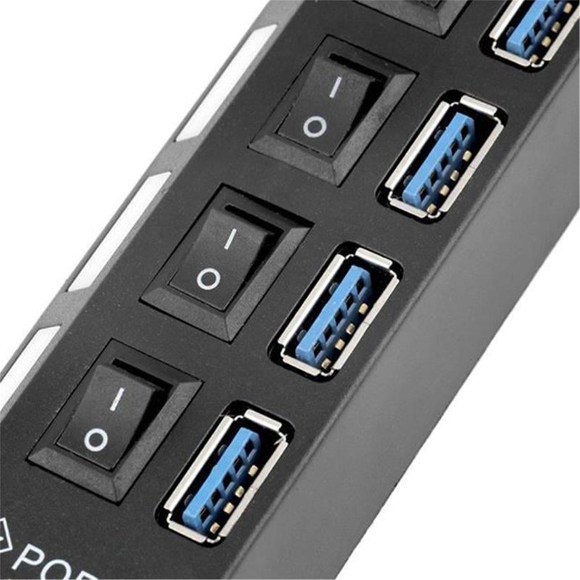 Powermaster Powermaster PM-11365 4 Port USB 3.0 Anahtarlı Hub Çoklayıcı - USB Çoklayıcı