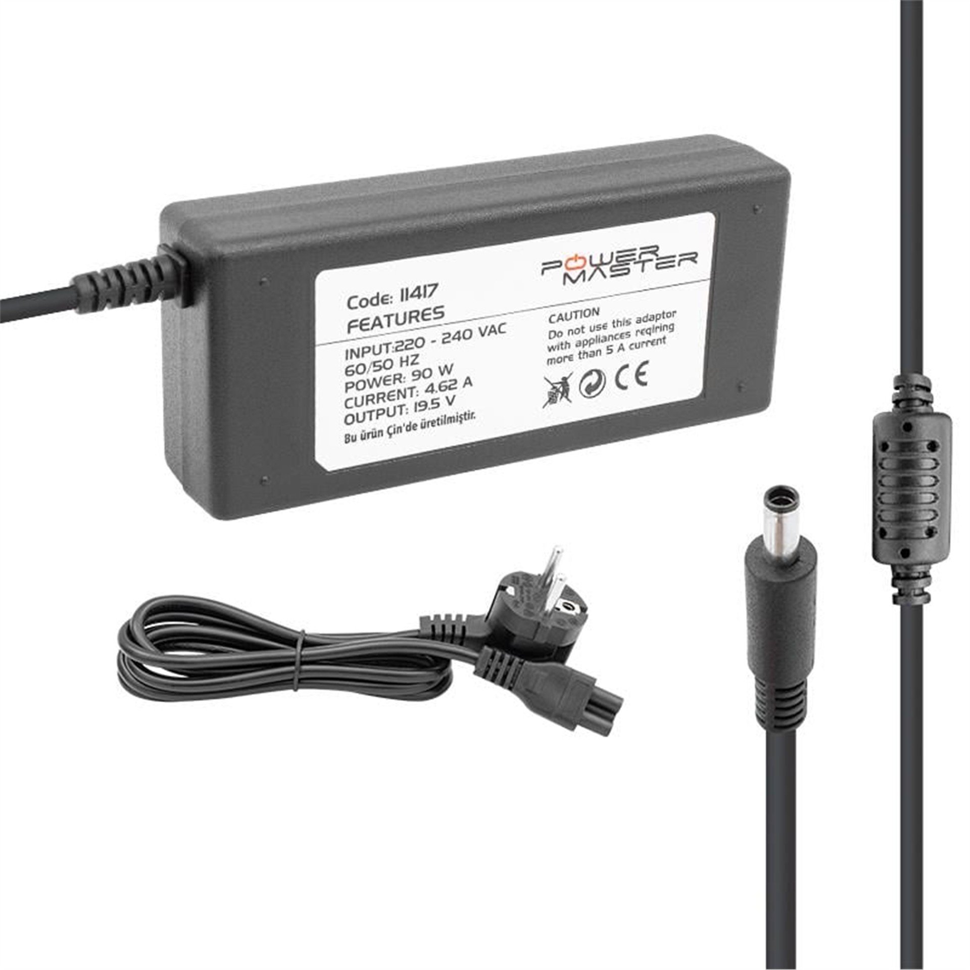 Powermaster Powermaster PM-11417 19.5 Volt - 4.62 Amper 4.5*3.0 Mm Uçlu Adaptör (Hp Ultrabook Notebook) - Adaptörler