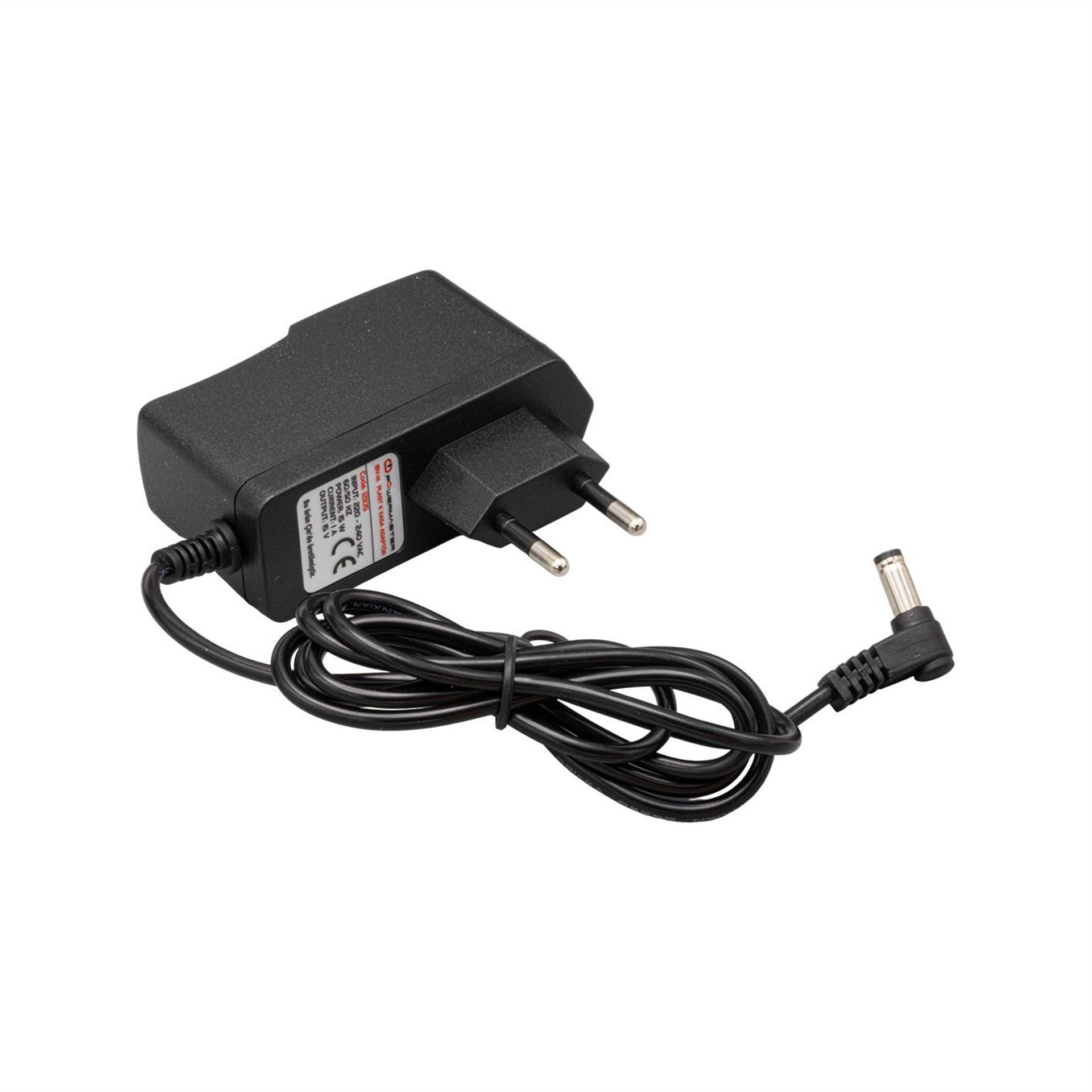 Powermaster Powermaster PM-12105 15 Volt - 1 Amper - 15 Watt Plastik Kasa 5.5*2.5 Mm Uç Priz Tipi Adaptör - Adaptörler