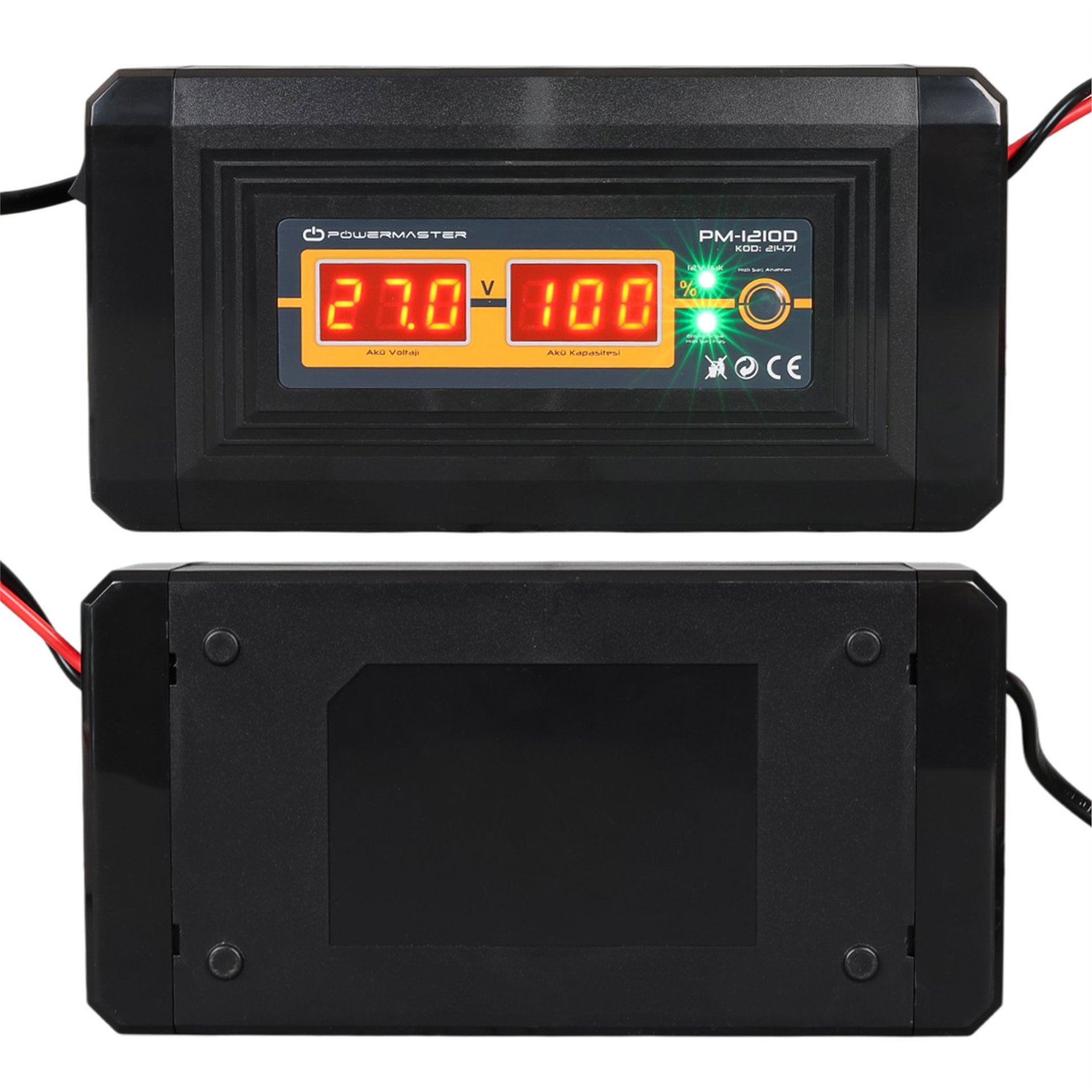 Powermaster Powermaster PM-1210D 12 Volt 10 Amper Akıllı Akü Şarj Cihazı - Akü Şarj Cihazları