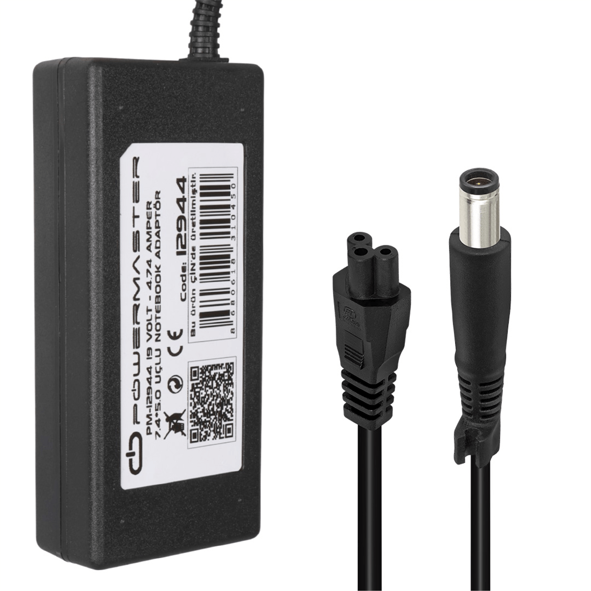 Powermaster Powermaster PM-12944 19 Volt - 4.74 Amper 7.4*5.0 Mm Uçlu Adaptör (Hp Notebook) - Adaptörler