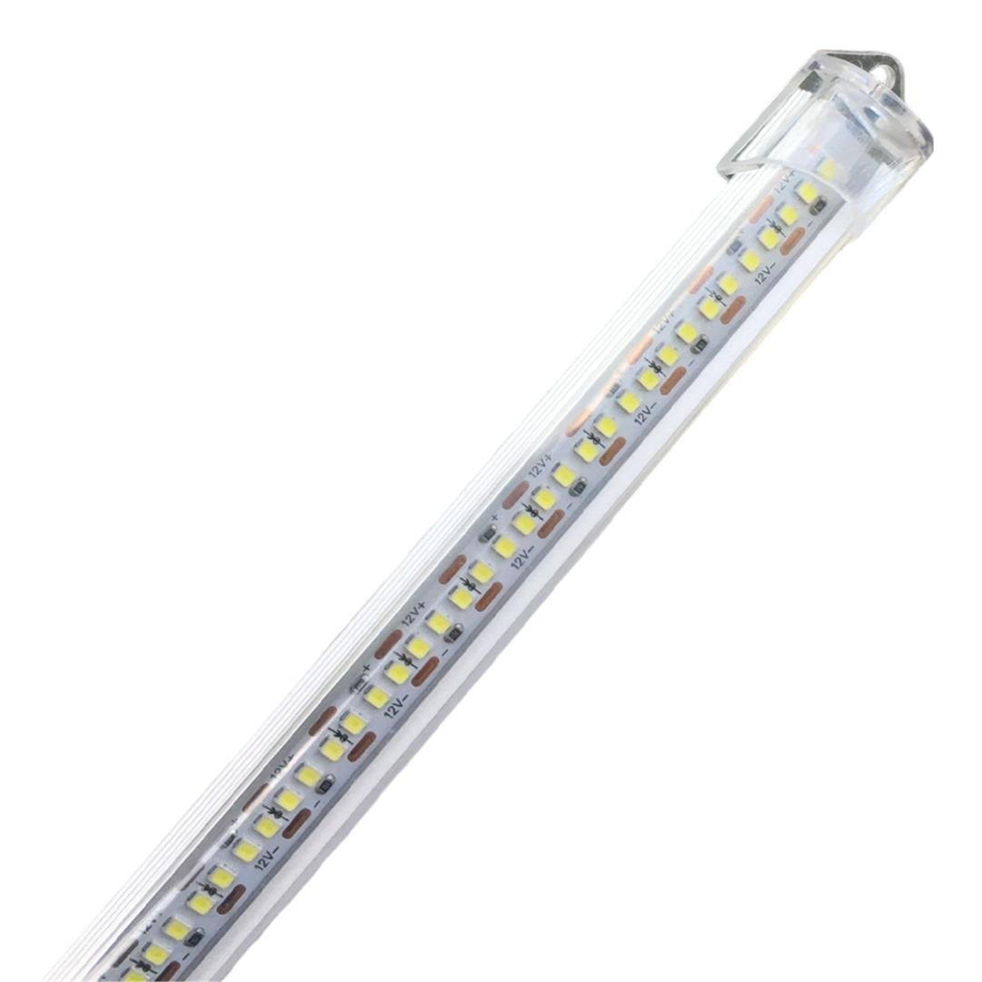 Powermaster PowerMaster PM-13300 4014 Çipli 204 Ledli Şeffaf Kapak Yüksek Lümen Beyaz Işık Ledbar (100 CM) - Led Ampul Aydınlatma