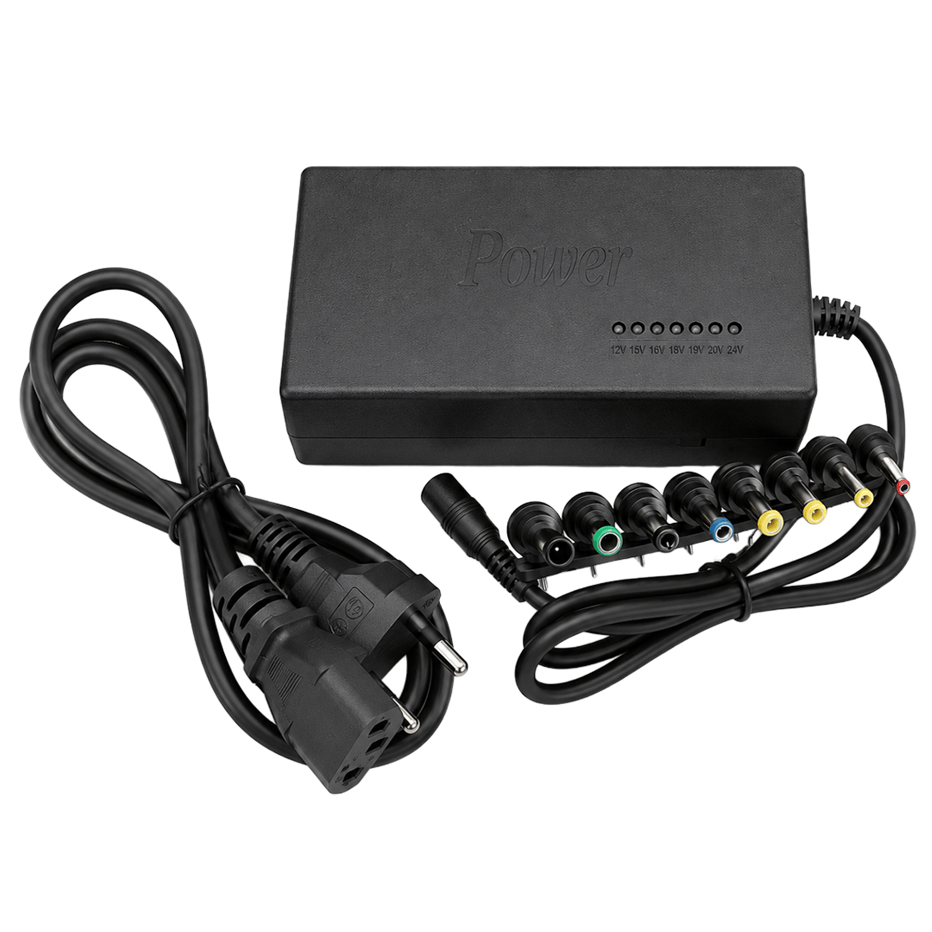 Powermaster Powermaster PM-13512 12V-24V Ayarlanabilir Voltajlı LED Göstergeli Evrensel Notebook ve Cihaz Adaptörü - Laptop Adaptörleri