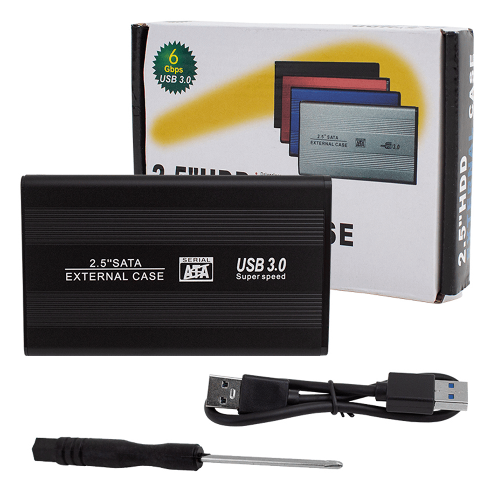 Reyonex POWERMASTER PM-13948 2.5'' USB 3.0 SATA HDD KUTUSU + 20 CM KABLO + TORNAVİDA HEDİYELİ - Sarf Malzemeler