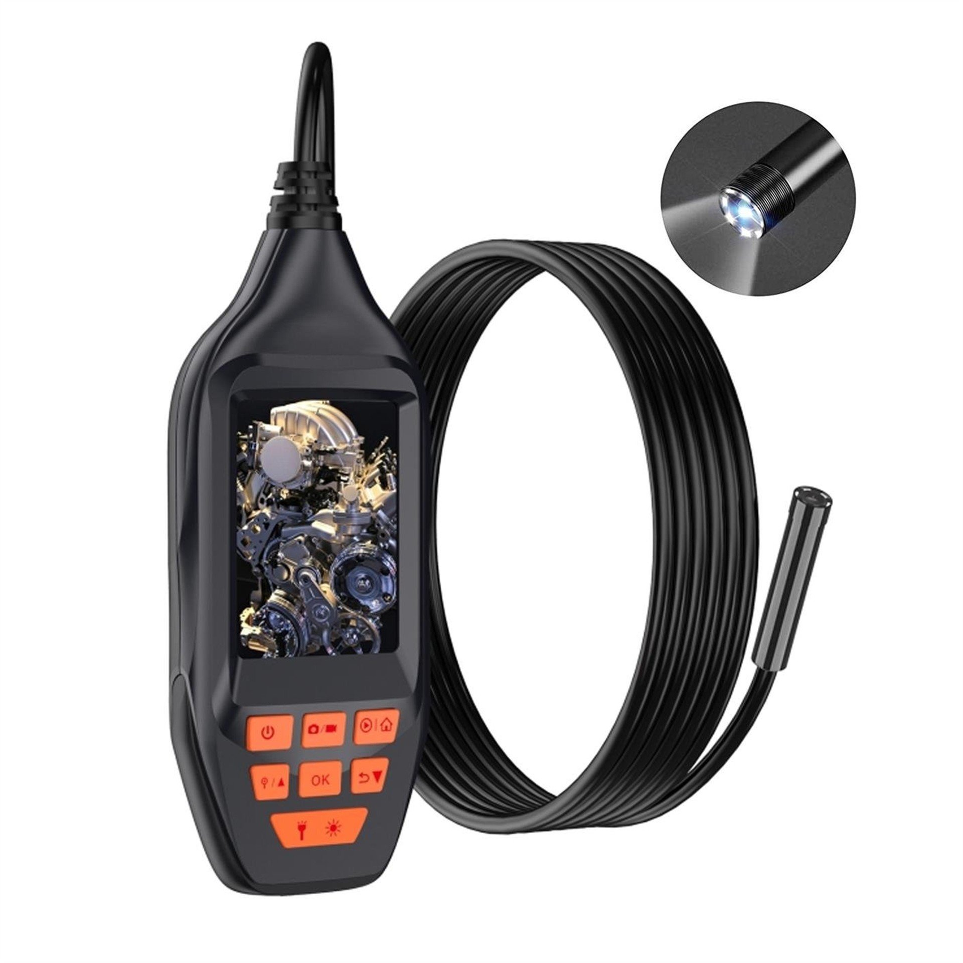 Powermaster Powermaster PM-14281 3'' LCD Ekranlı 5 Metre Kablolu Dijital Endoskop Yılan Kamera - Yılan Kamera
