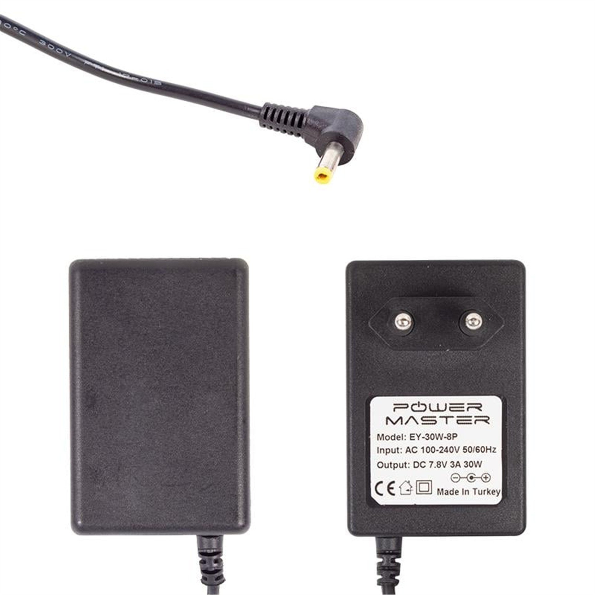 Powermaster Powermaster PM-14444 7.8 Volt 3 Amper 3.5*1.35 Mm Uçlu Ac Plastik Yazar Kasa Adaptör - Adaptörler