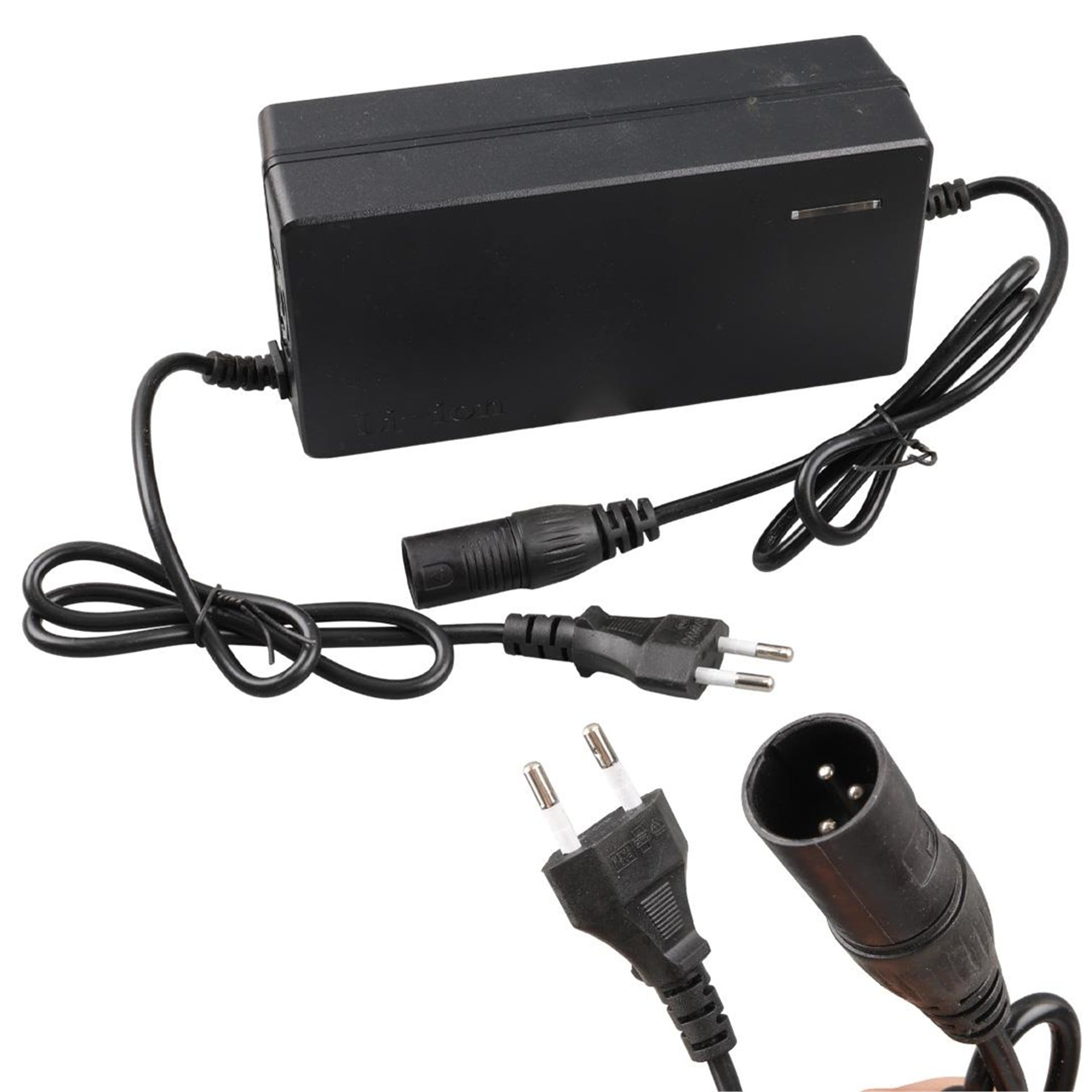 Powermaster Powermaster PM-14488 54.6 Volt 2.8-3.0 Amper Lithium Batarya Şarj Cihazı 3 Pinli Erkek Jacklı - Pil ve Pil Şarj Cihazları
