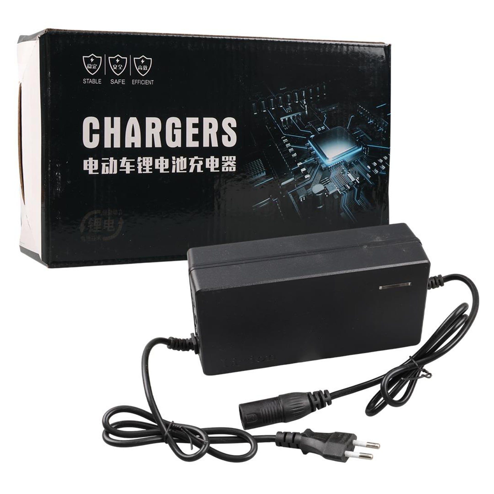 Powermaster Powermaster PM-14488 54.6 Volt 2.8-3.0 Amper Lithium Batarya Şarj Cihazı 3 Pinli Erkek Jacklı - Pil ve Pil Şarj Cihazları
