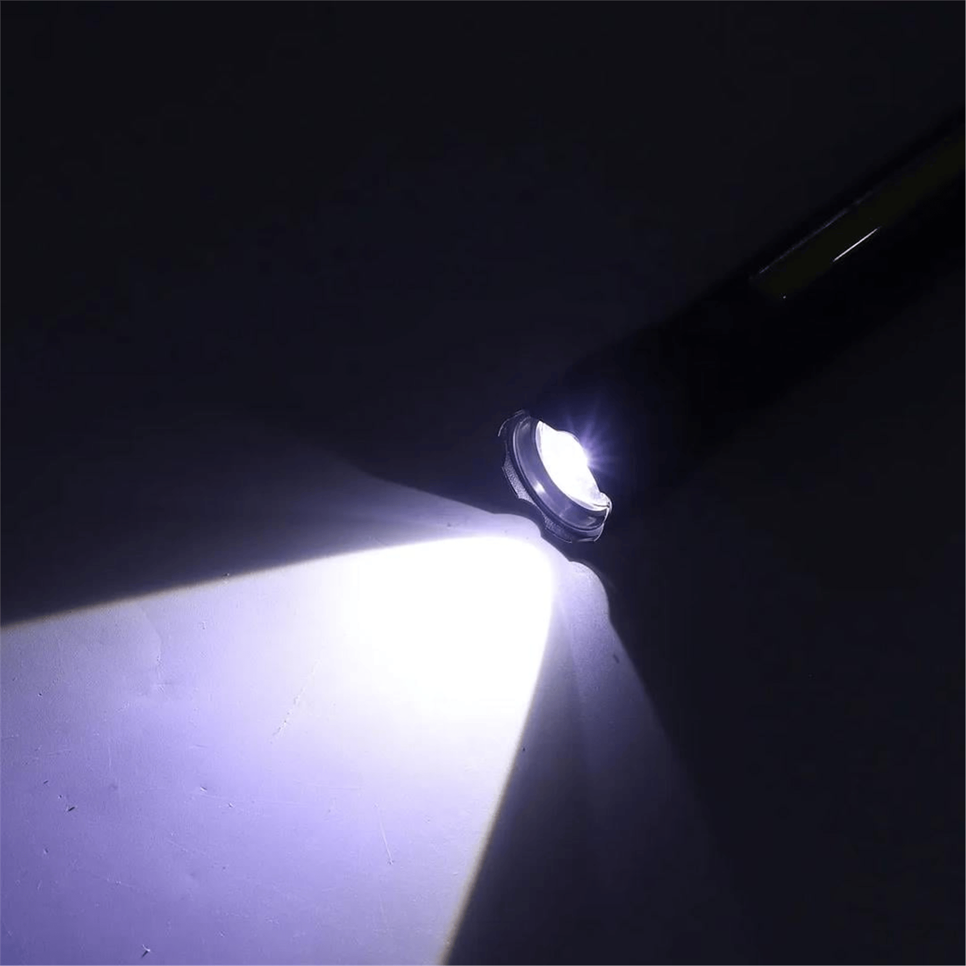Reyonex POWERMASTER PM-14621 METAL FLASHLIGHT COB POWER LEDLİ ŞARJLI EL FENERİ - Işıldak-Fener