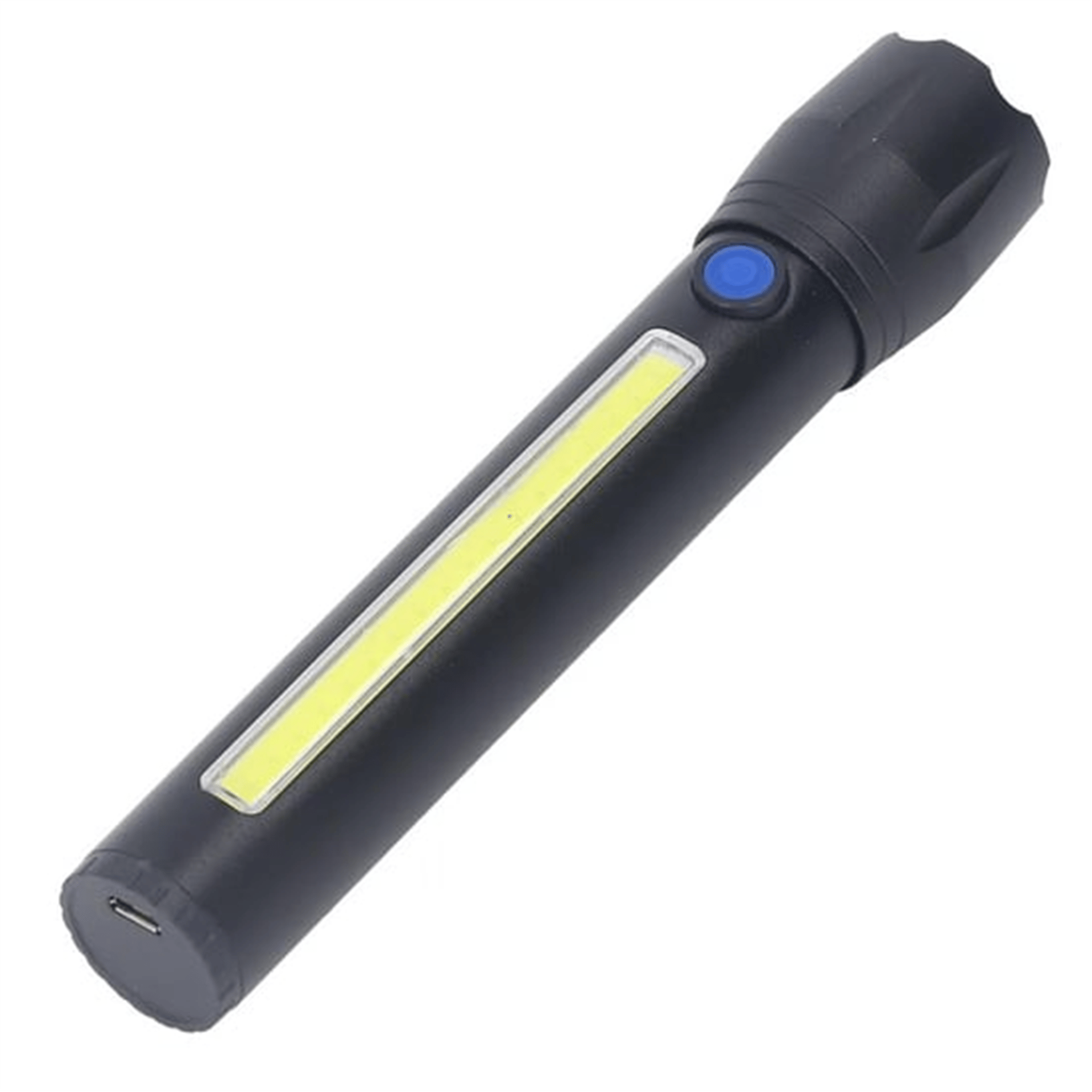 Reyonex POWERMASTER PM-14621 METAL FLASHLIGHT COB POWER LEDLİ ŞARJLI EL FENERİ - Işıldak-Fener