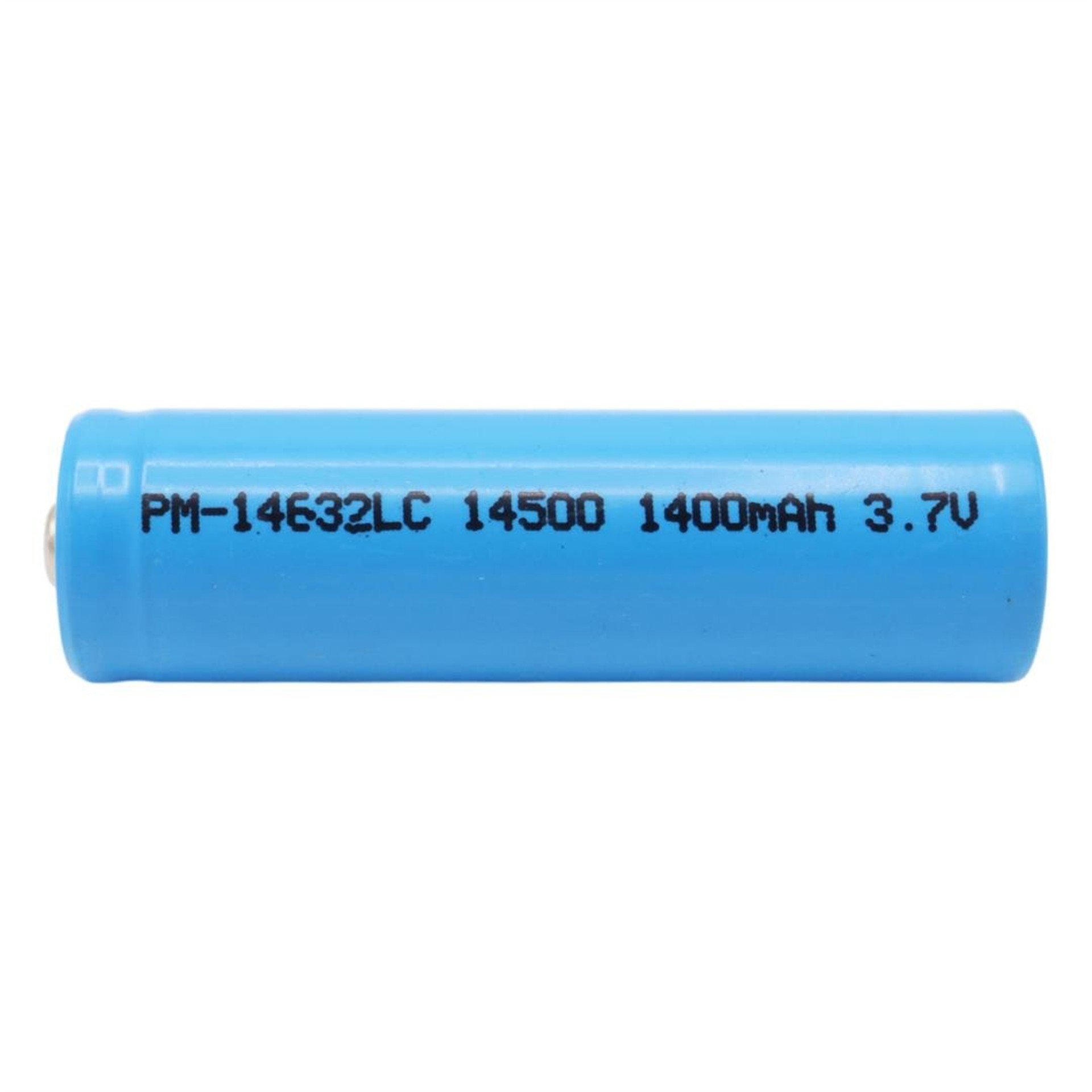 Powermaster PowerMaster PM-14632 LC 14500 3.7 Volt 1400mAh Şarj Edilebilir EL Feneri Pili (AA Pil İle Aynı Boyutta) - Şarjlı Piller