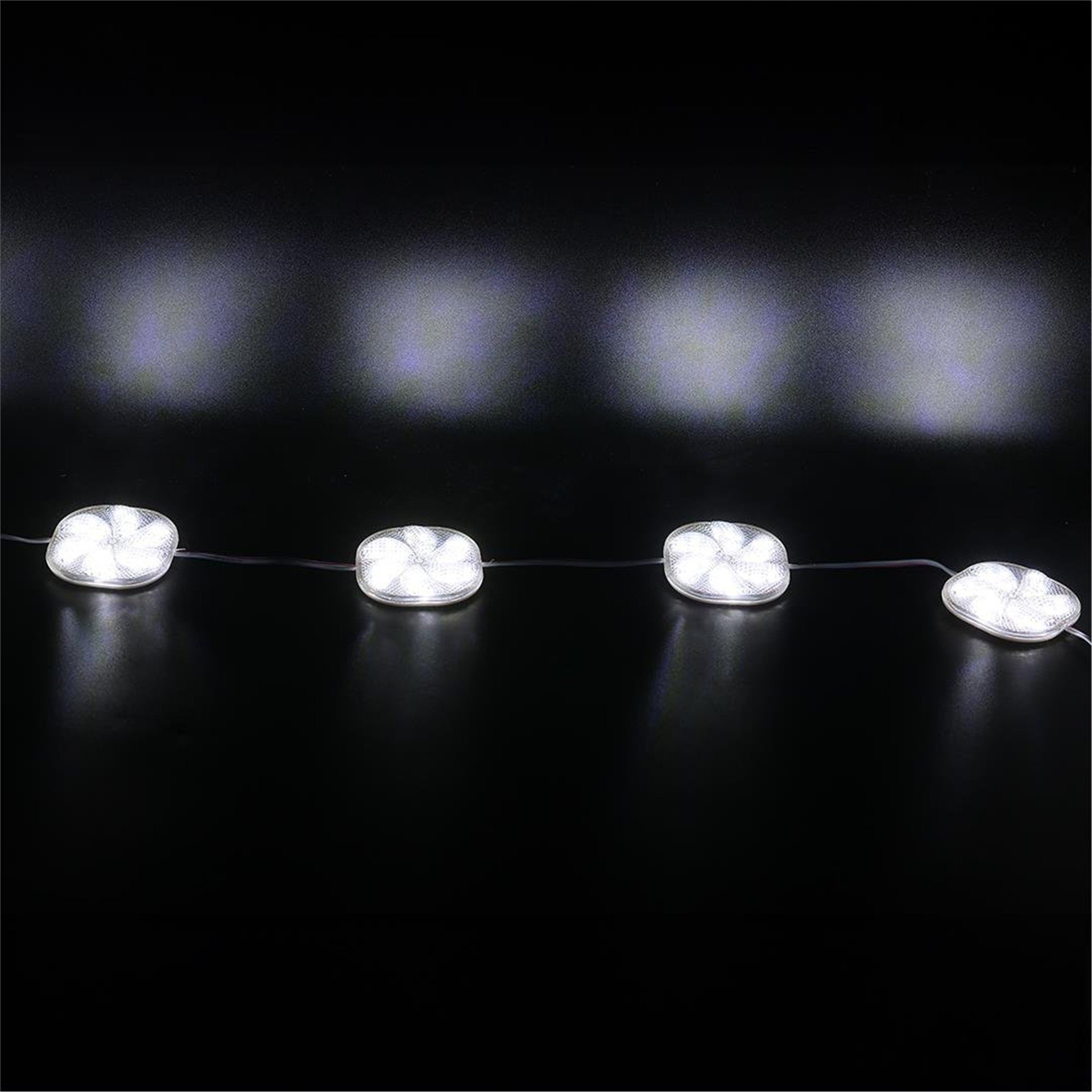 Powermaster PowerMaster PM-14696 12 Volt 3 Watt Soğuk Beyaz Yanıp Sönen Çakar 6565-2835 Modül Led 65x65x12mm - Modül Led