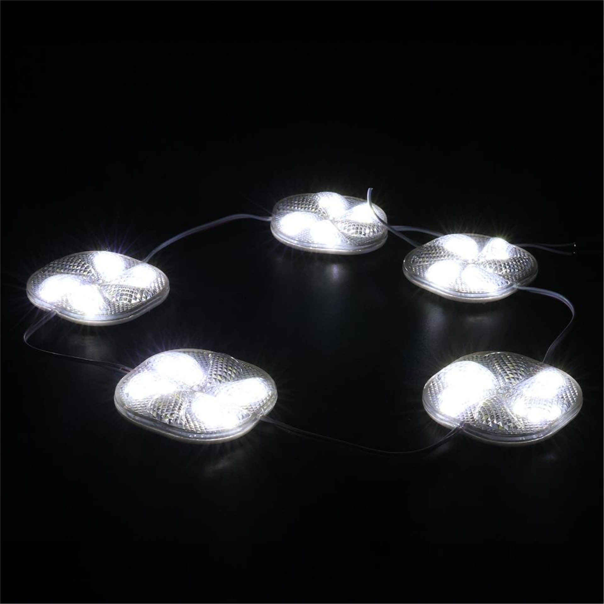 Powermaster PowerMaster PM-14696 12 Volt 3 Watt Soğuk Beyaz Yanıp Sönen Çakar 6565-2835 Modül Led 65x65x12mm - Modül Led