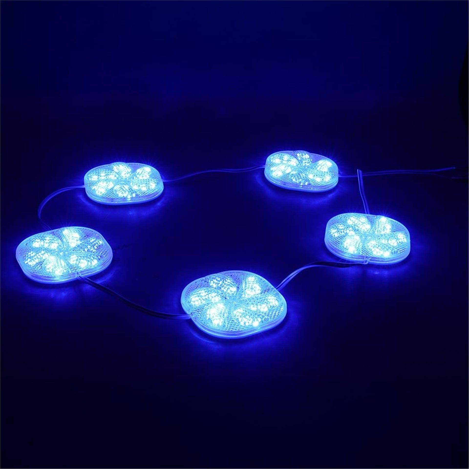 Powermaster PowerMaster PM-14698 12 Volt 3 Watt Mavi Yanıp Sönen Çakar 6565-2835 Modül Led 65x65x12mm - Modül Led