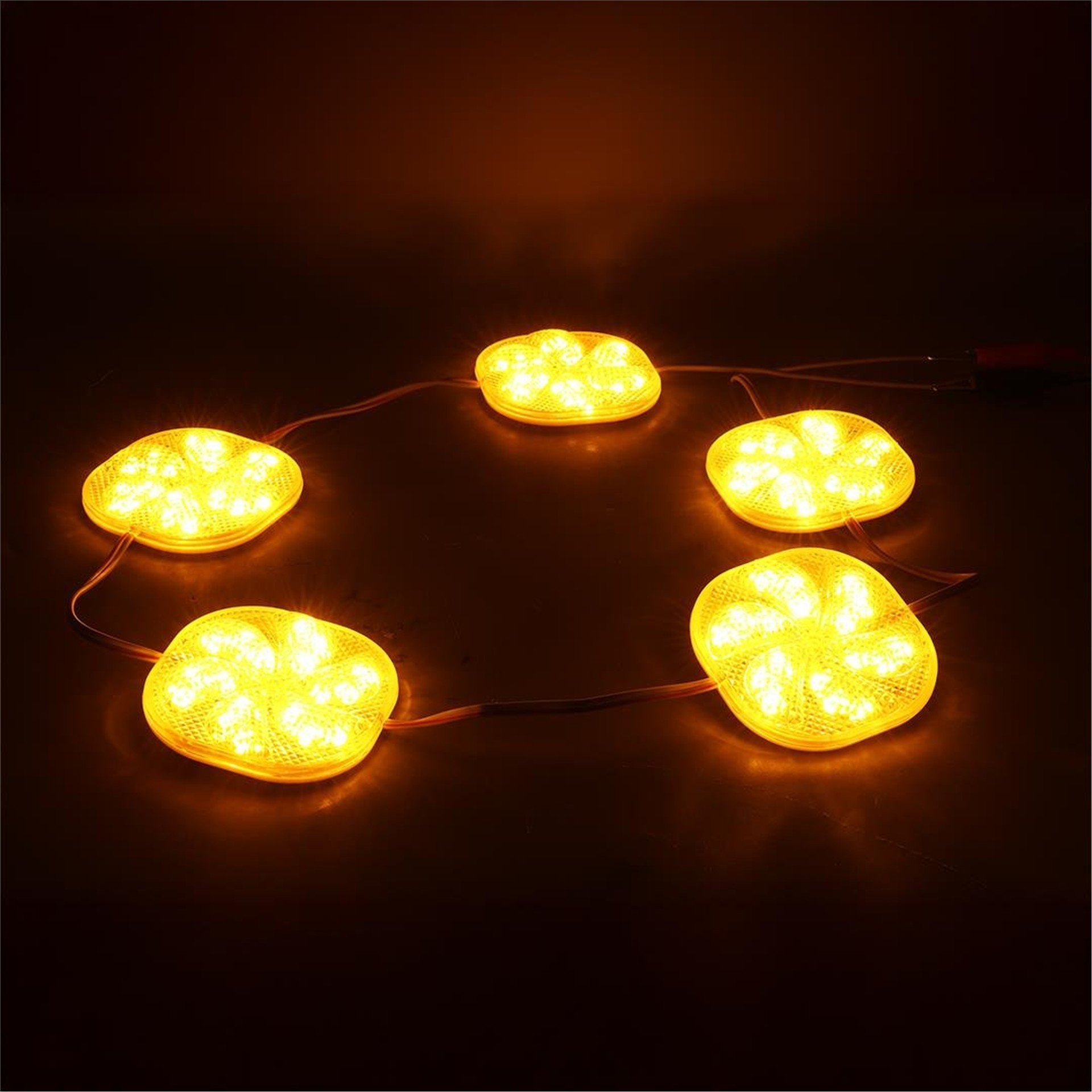 Powermaster PowerMaster PM-14700 12 Volt 3 Watt Sarı Yanıp Sönen Çakar 6565-2835 Modül Led 65x65x12mm - Modül Led