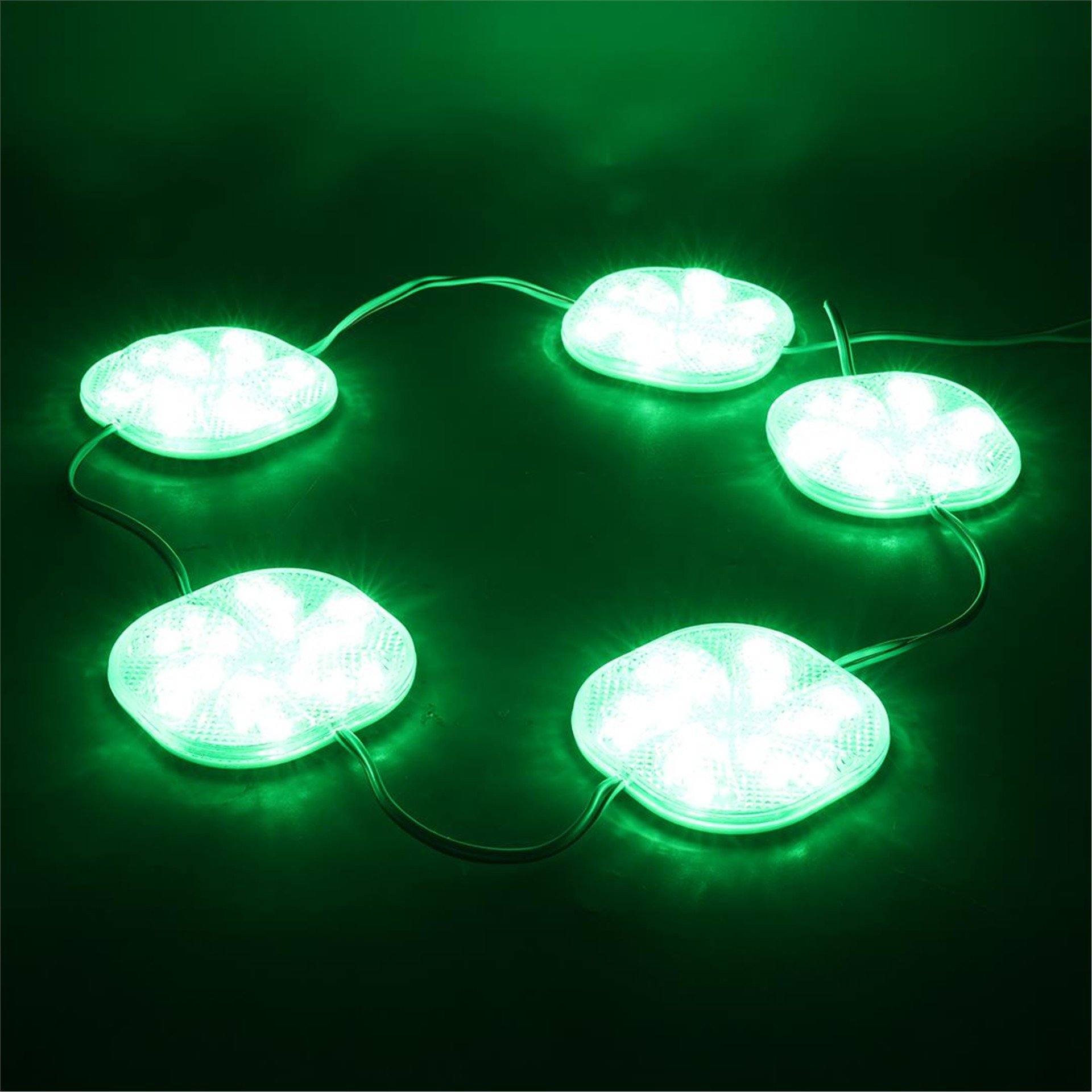 Powermaster PowerMaster PM-14707 12 Volt 3 Watt Yeşil Sabit 6565-2835 Modül Led 65x65x12mm - Modül Led