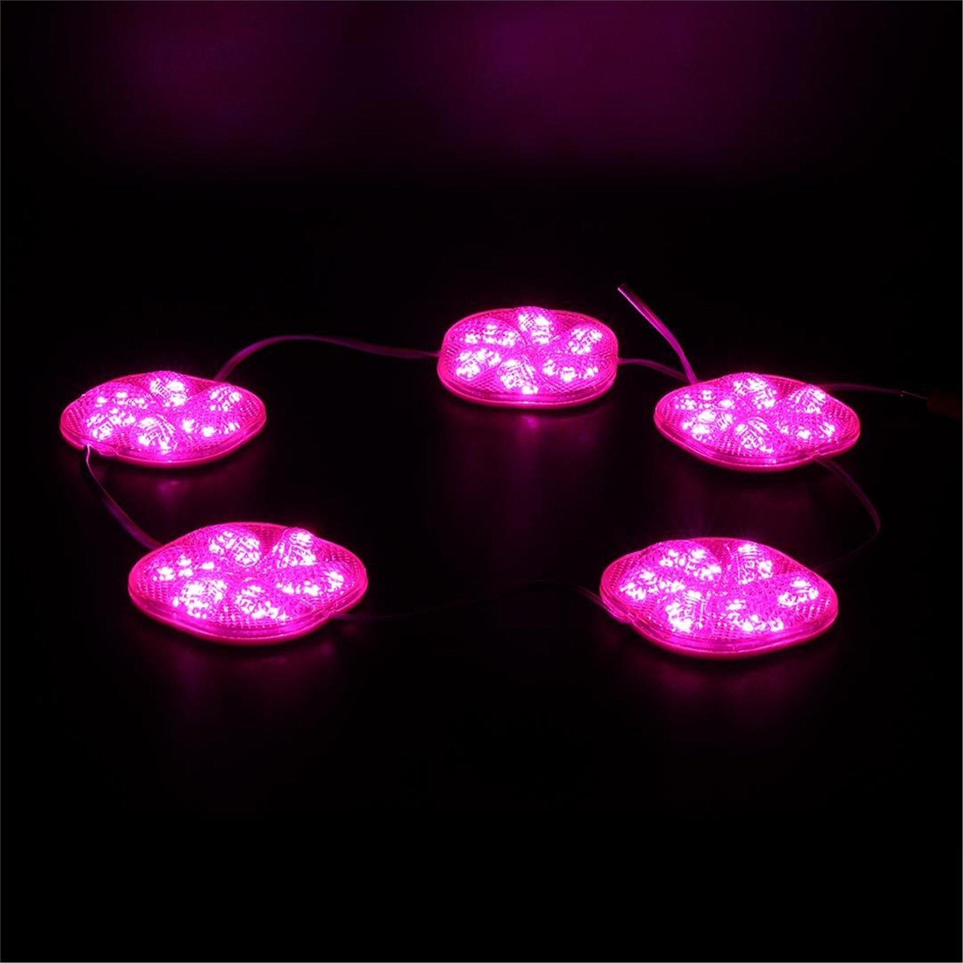 Powermaster PowerMaster PM-14709 12 Volt 3 Watt Pembe Sabit 6565-2835 Modül Led 65x65x12mm - Modül Led